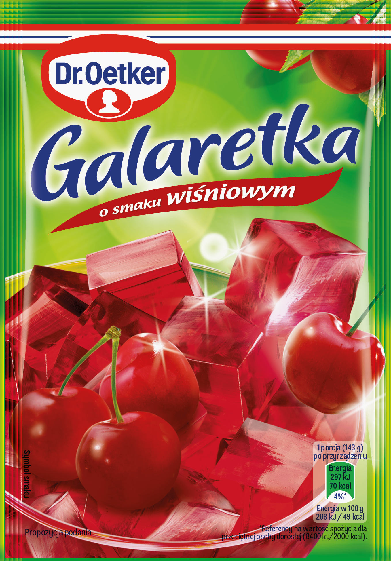Dr. Oetker Galaretka O Smaku Wiśniowym 72 G