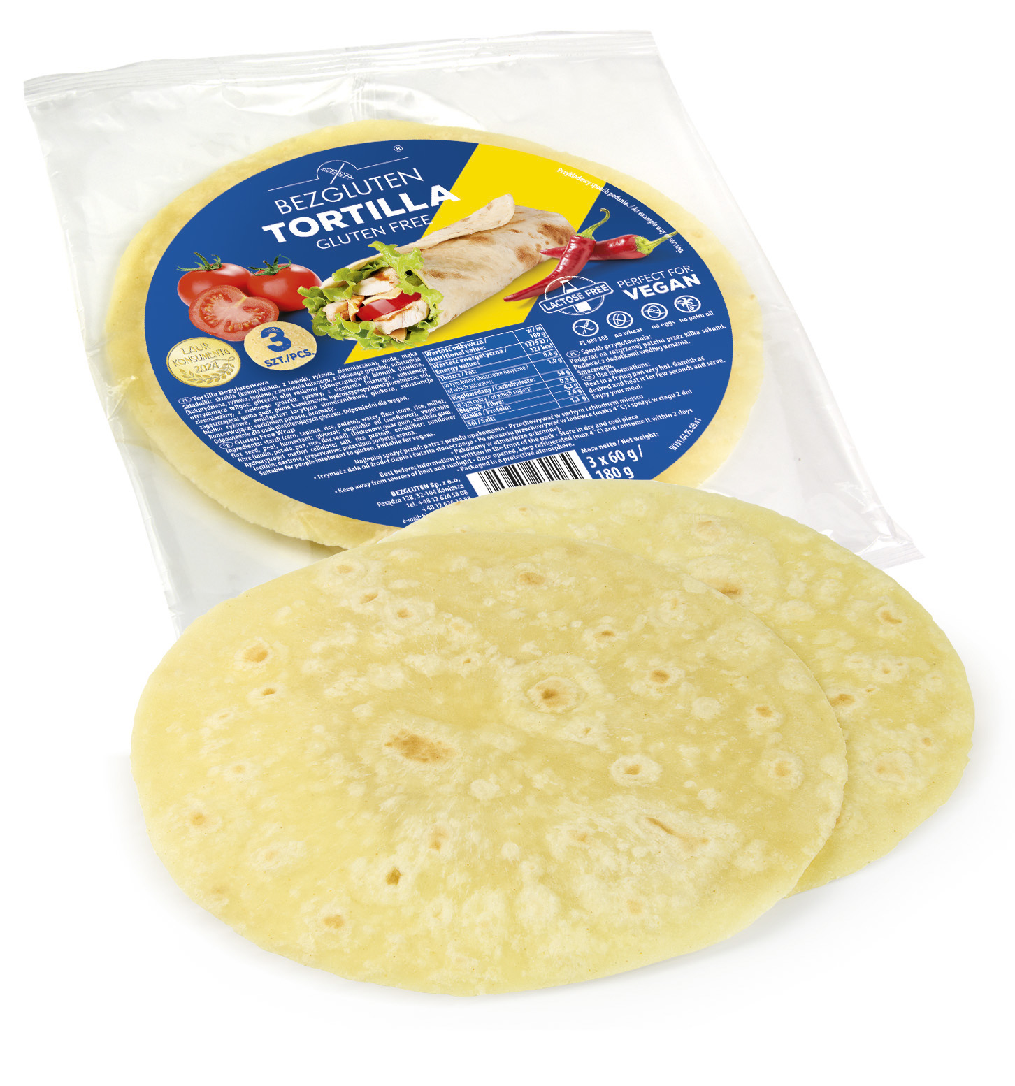 Tortilla Bezglutenowa 180G Bezgluten
