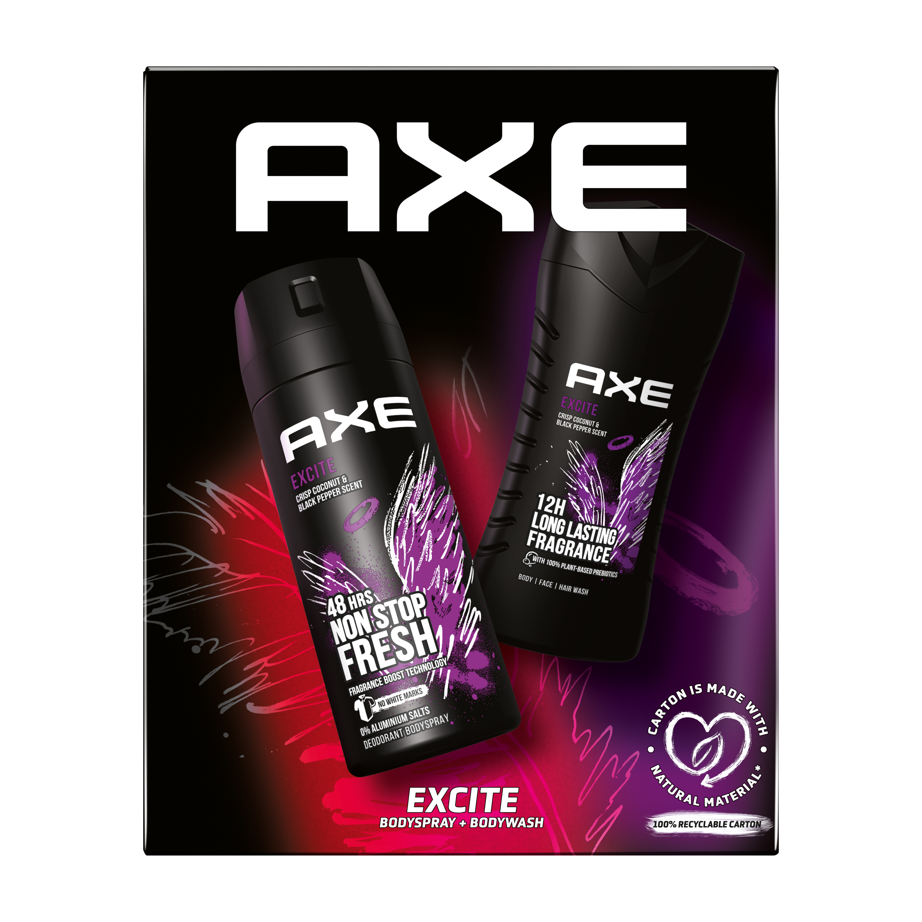 Zestaw Axe Excite Dezodorant 150Ml + Żel Pod Prysznic 250Ml