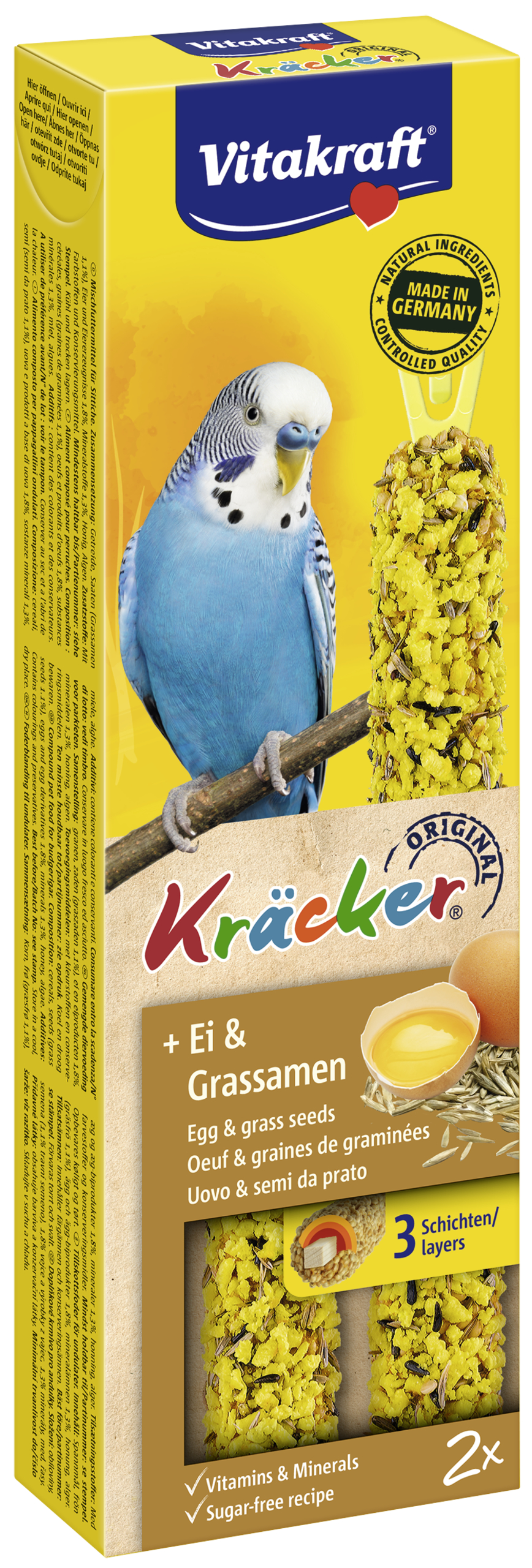 Vitakraft Kracker 2 Szt. Dla Papugi Falistej Jajko/Sezam 54G
