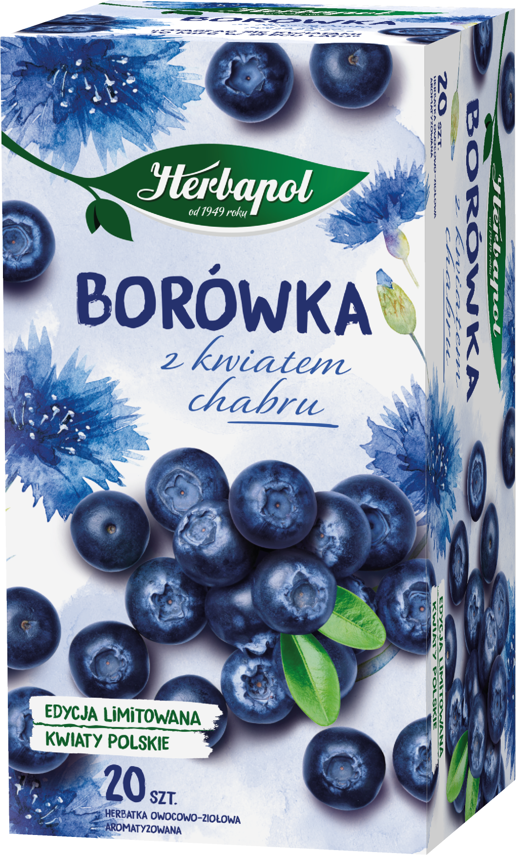 Herbapol Herbatka Owocowa Borówka Z Kwiatem Chabru (20 Torebek X 2,3G) 46G