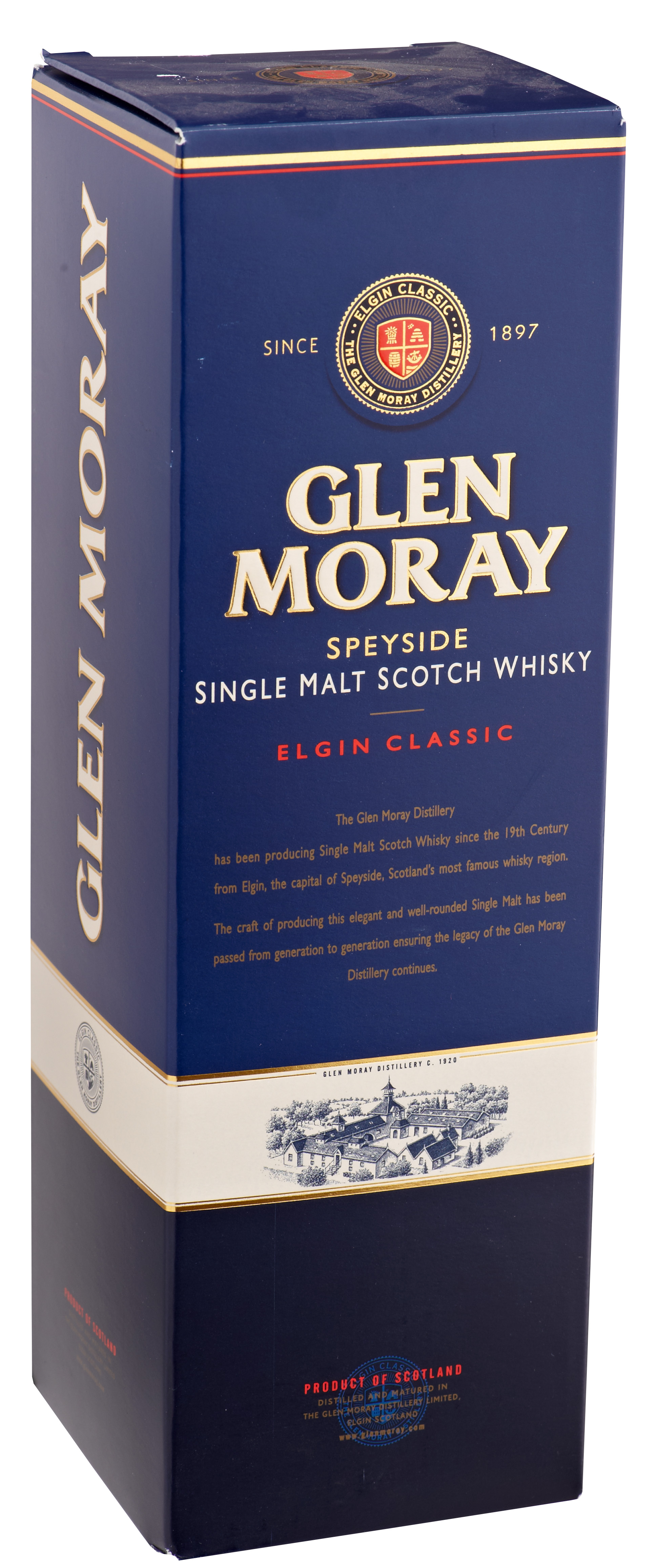 Glen Moray Classic Scotch Whisky 40% 0,7L Karton