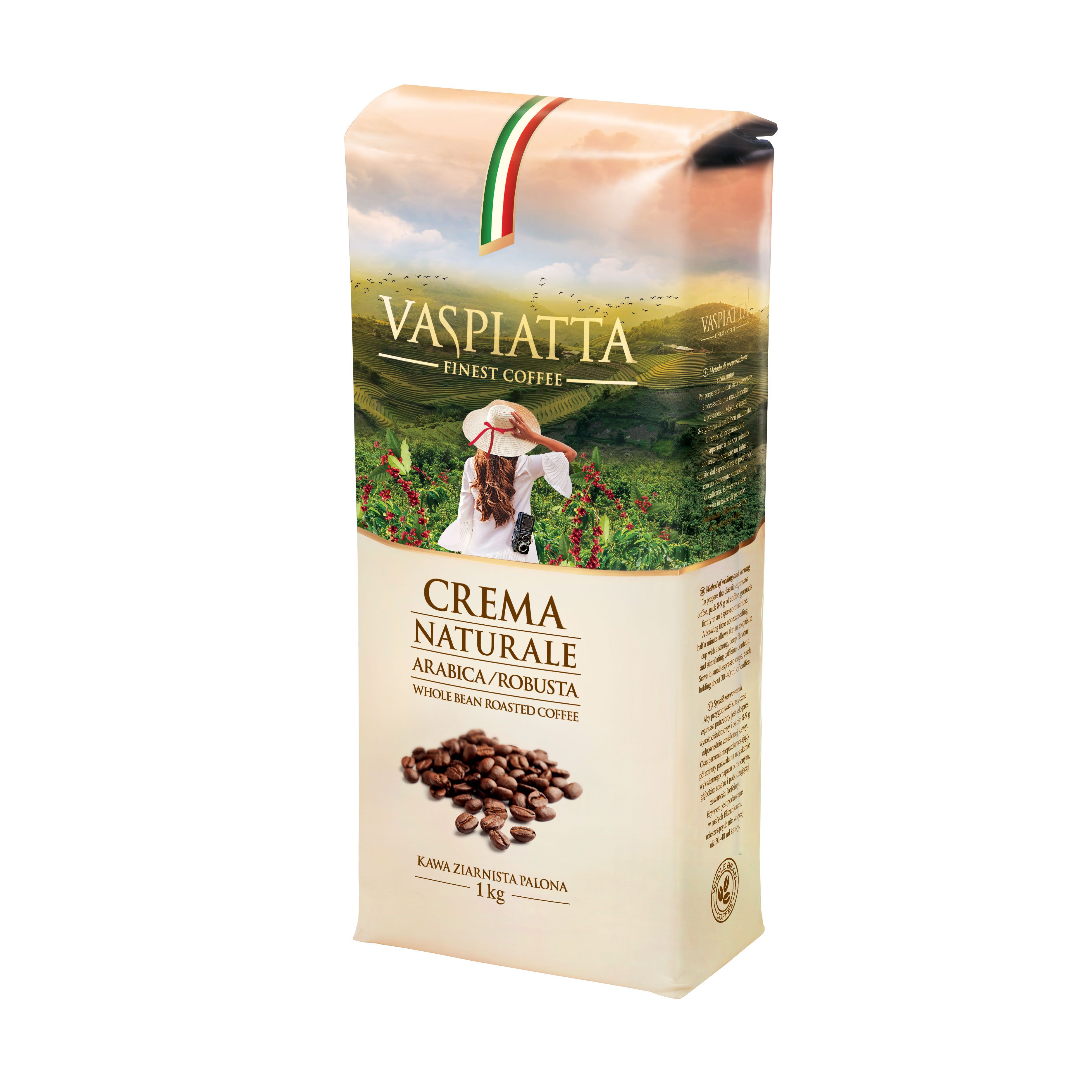 Kawa Ziarnista Vaspiatta Crema Naturale 1000G