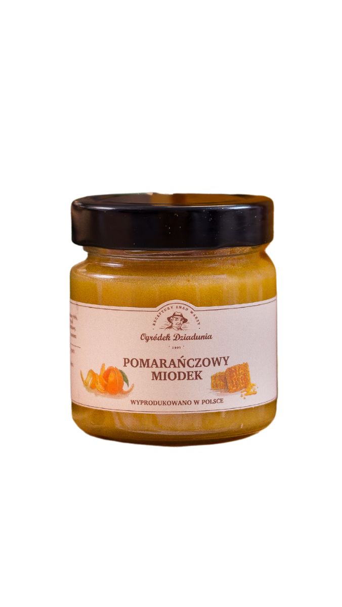 Pomarańczowy Miodek 250 G Ogródek Dziadunia