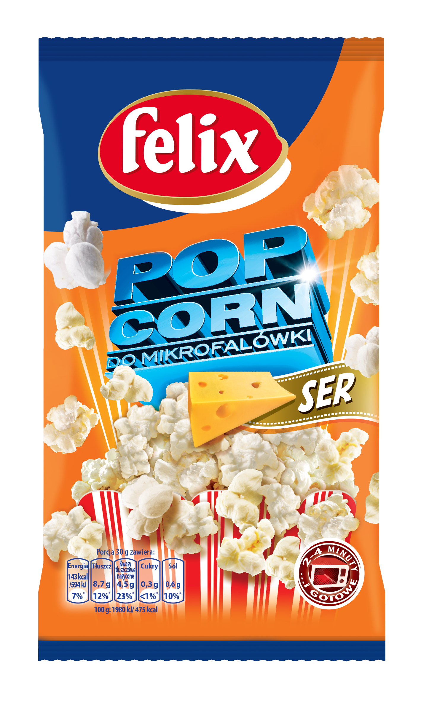 Felix Popcorn Do Mikrofalówki Ser 90 G