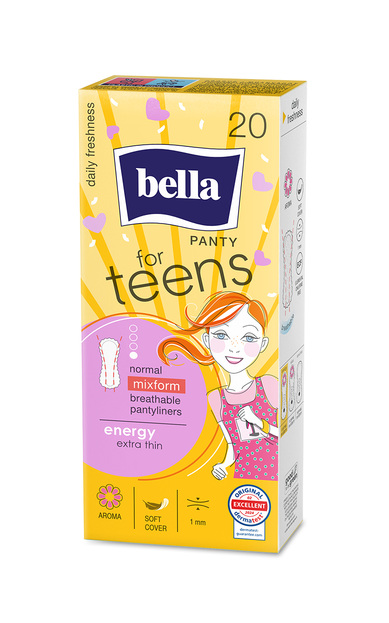 Ultracienkie Wkładki Bella For Teens Energy 20 Sztuk