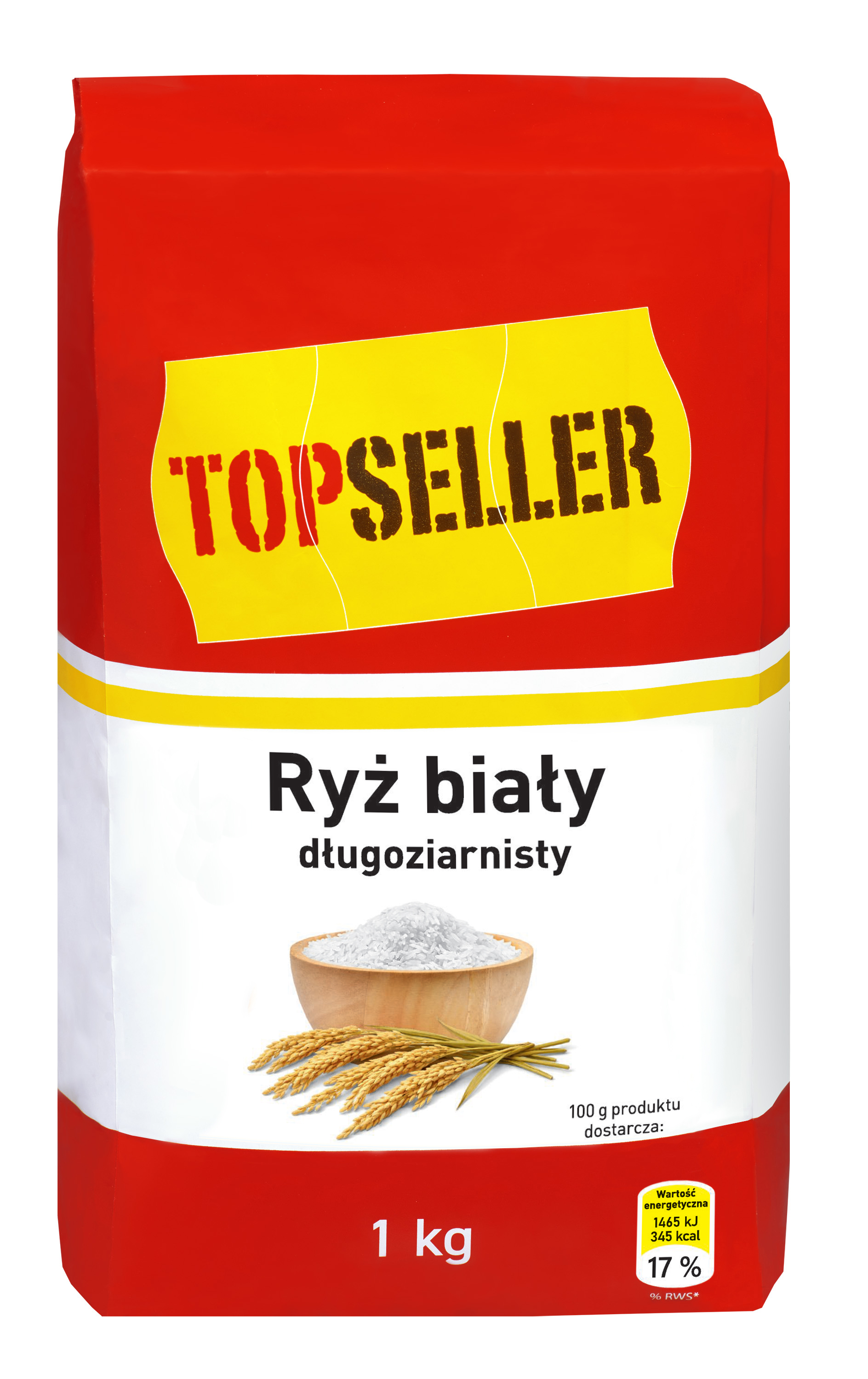 Topseller Ryż Biały Długoziarnisty 1Kg
