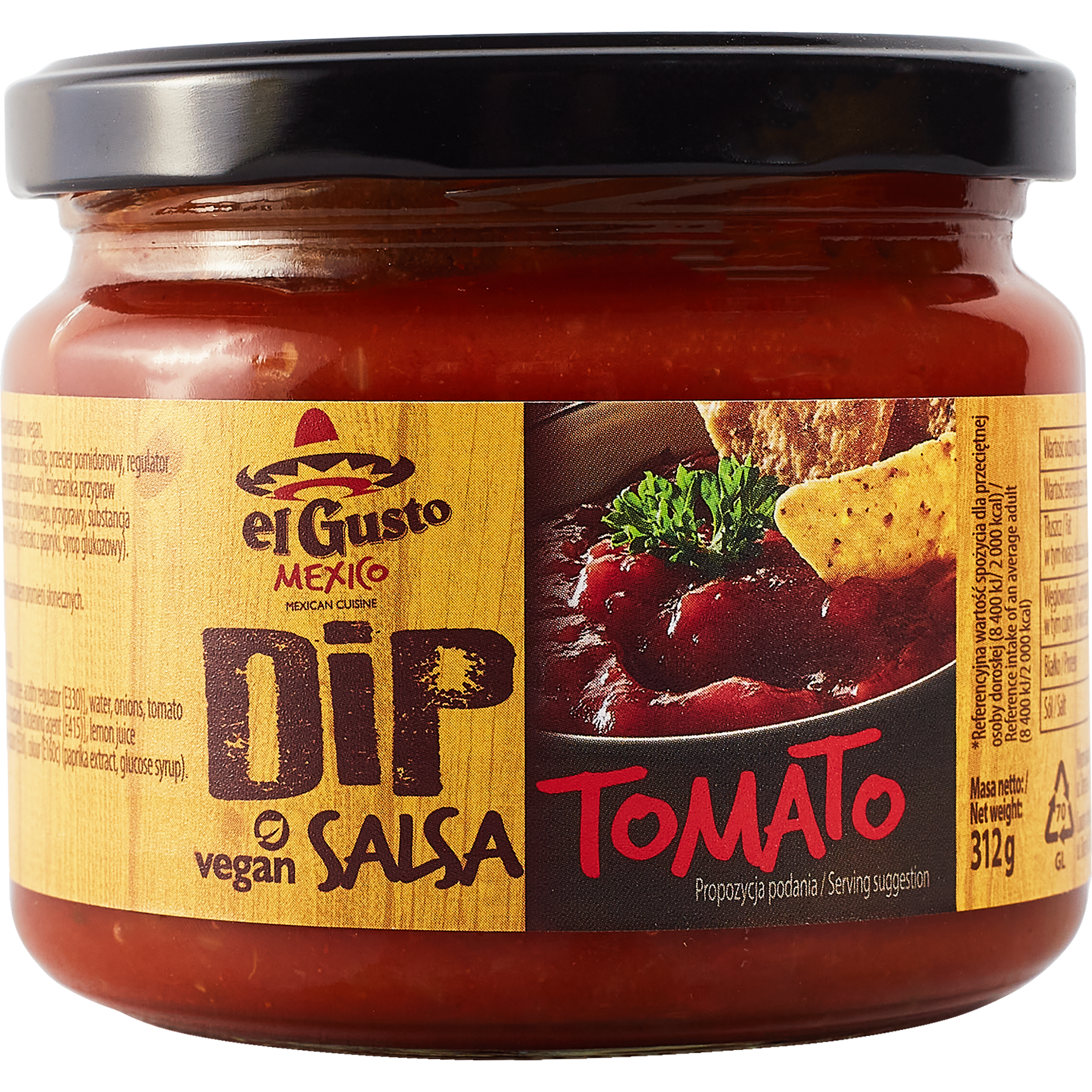 Dip Tomato 312G El Gusto Mexico