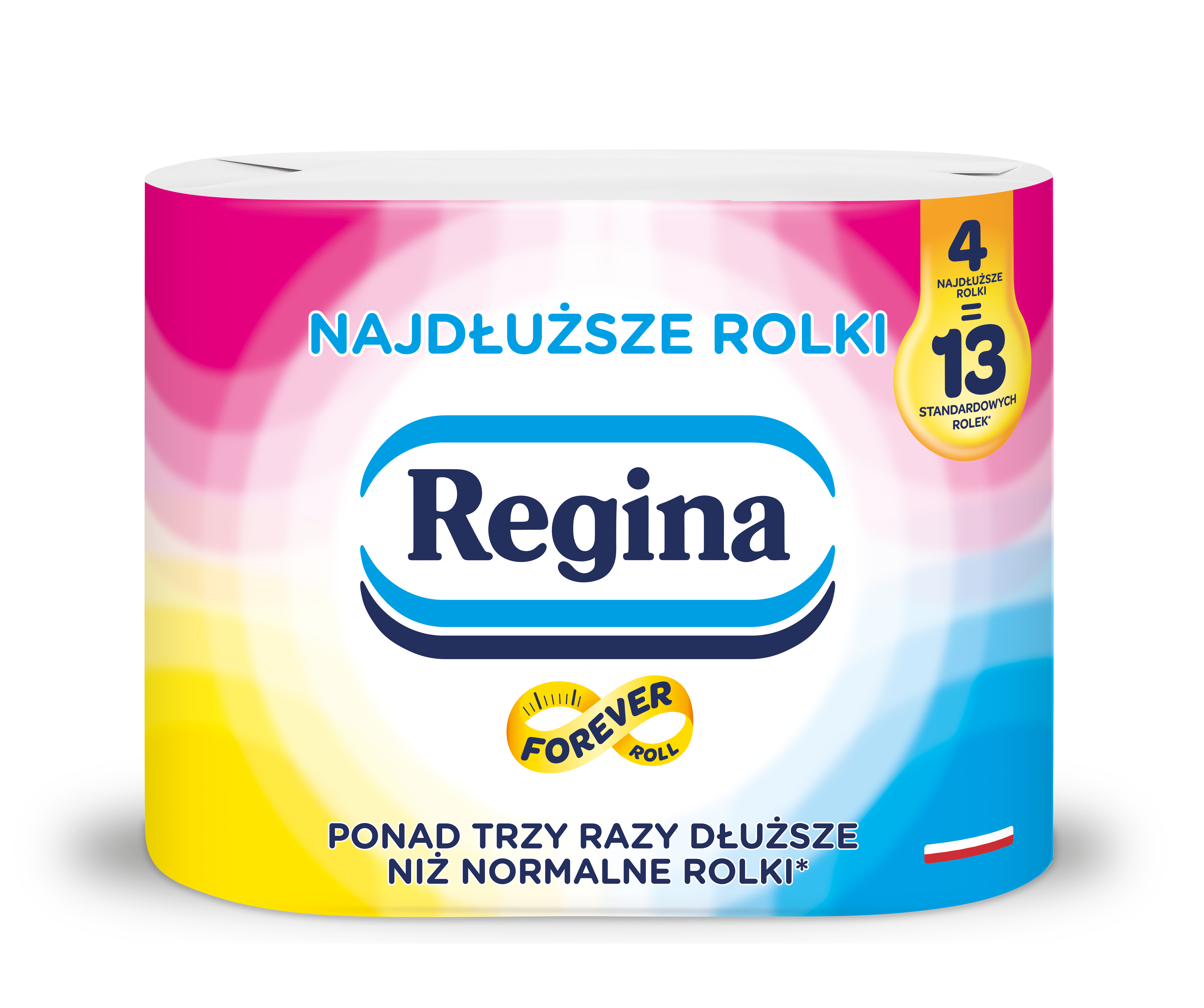 Papier Toaletowy Regina Najdłuższe Rolki 4 Rolki Opakowanie Papierowe