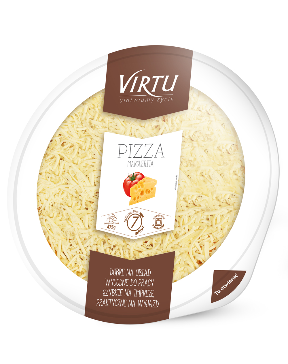 Pizza Margherita Virtu 475 G