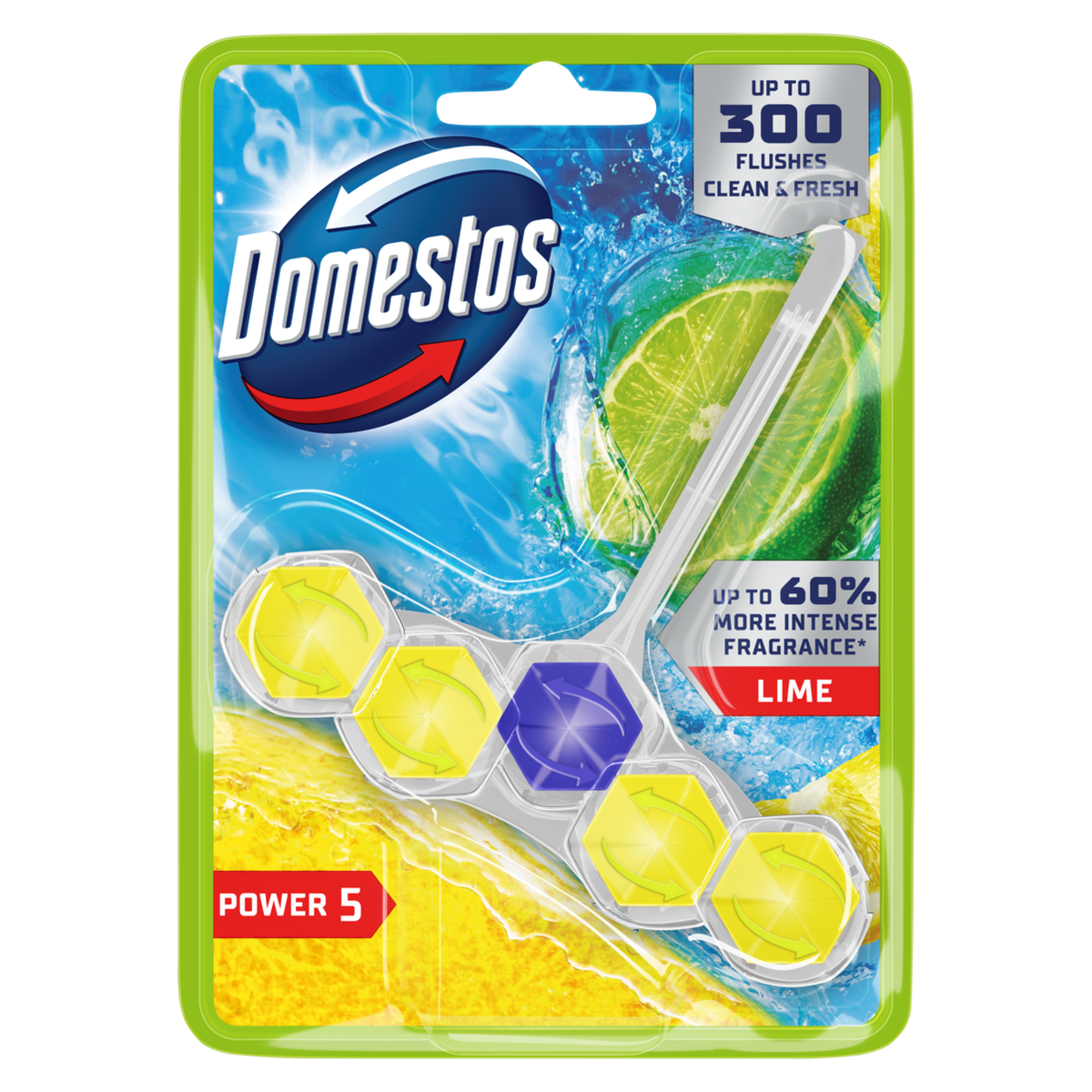 Domestos Kostka Toaletowa Power 5 Lime 50G