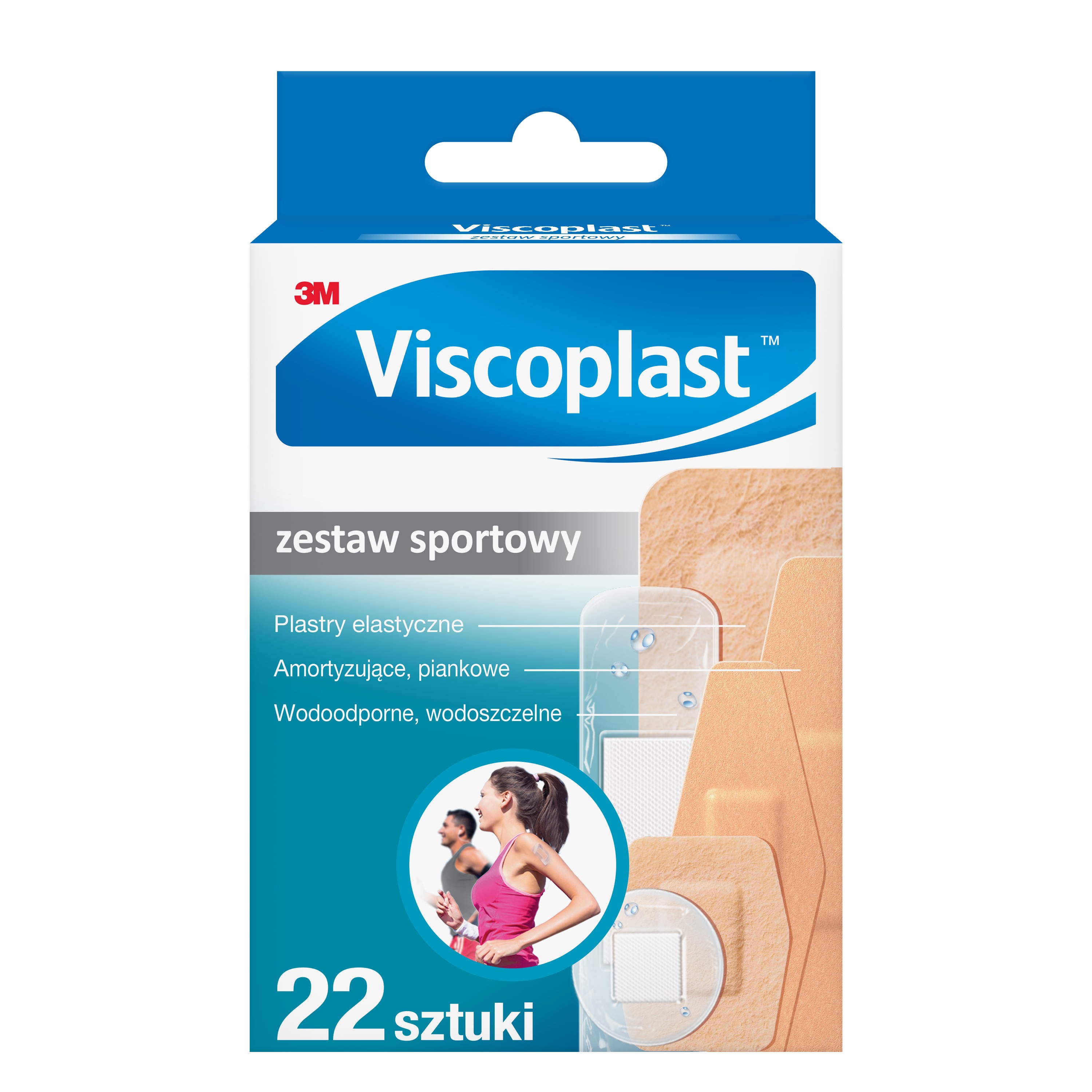 Viscoplast™ Zestaw Sportowy, Plastry 22 Szt