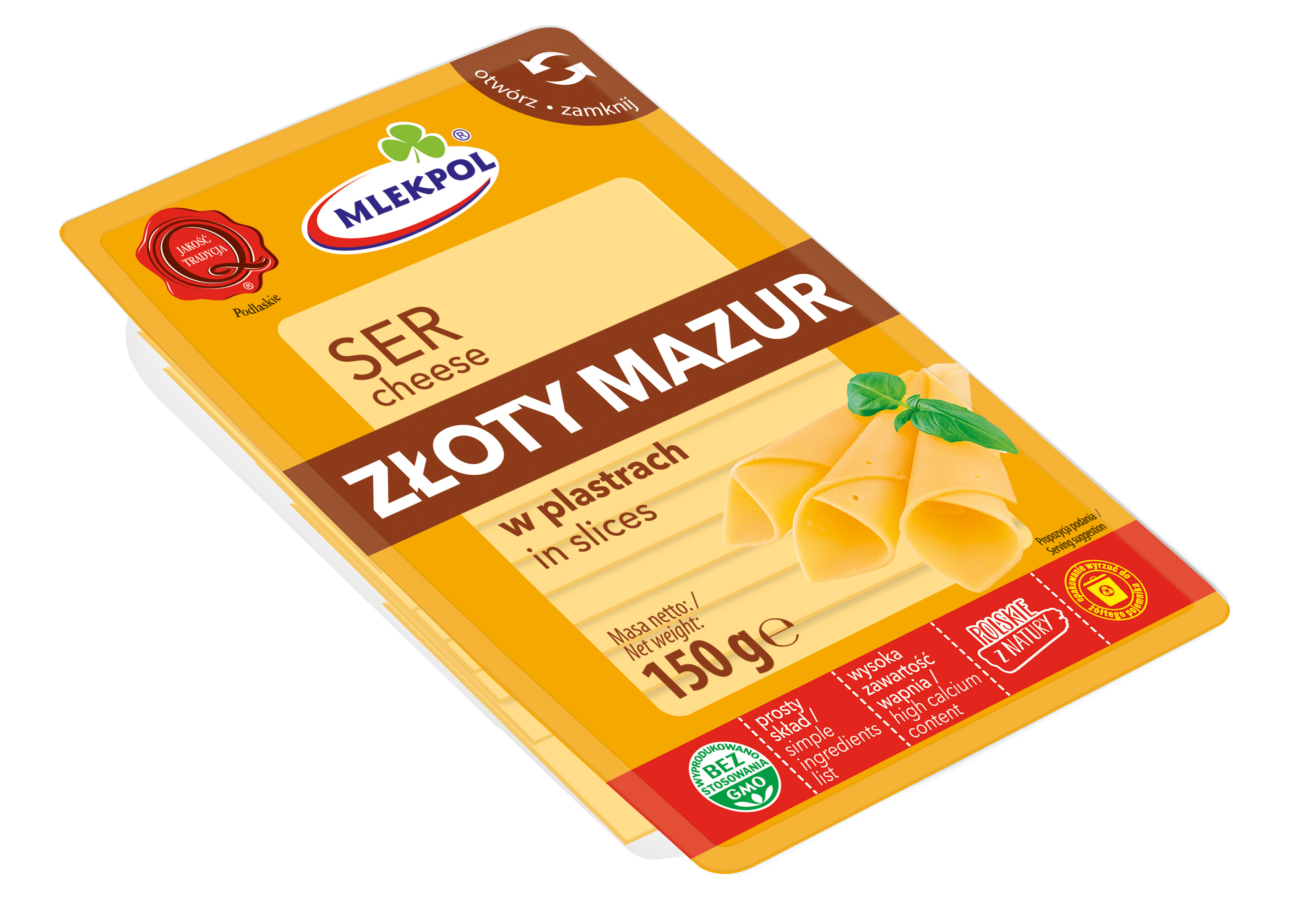 Ser Plastry 150G Złoty Mazur Mlekpol