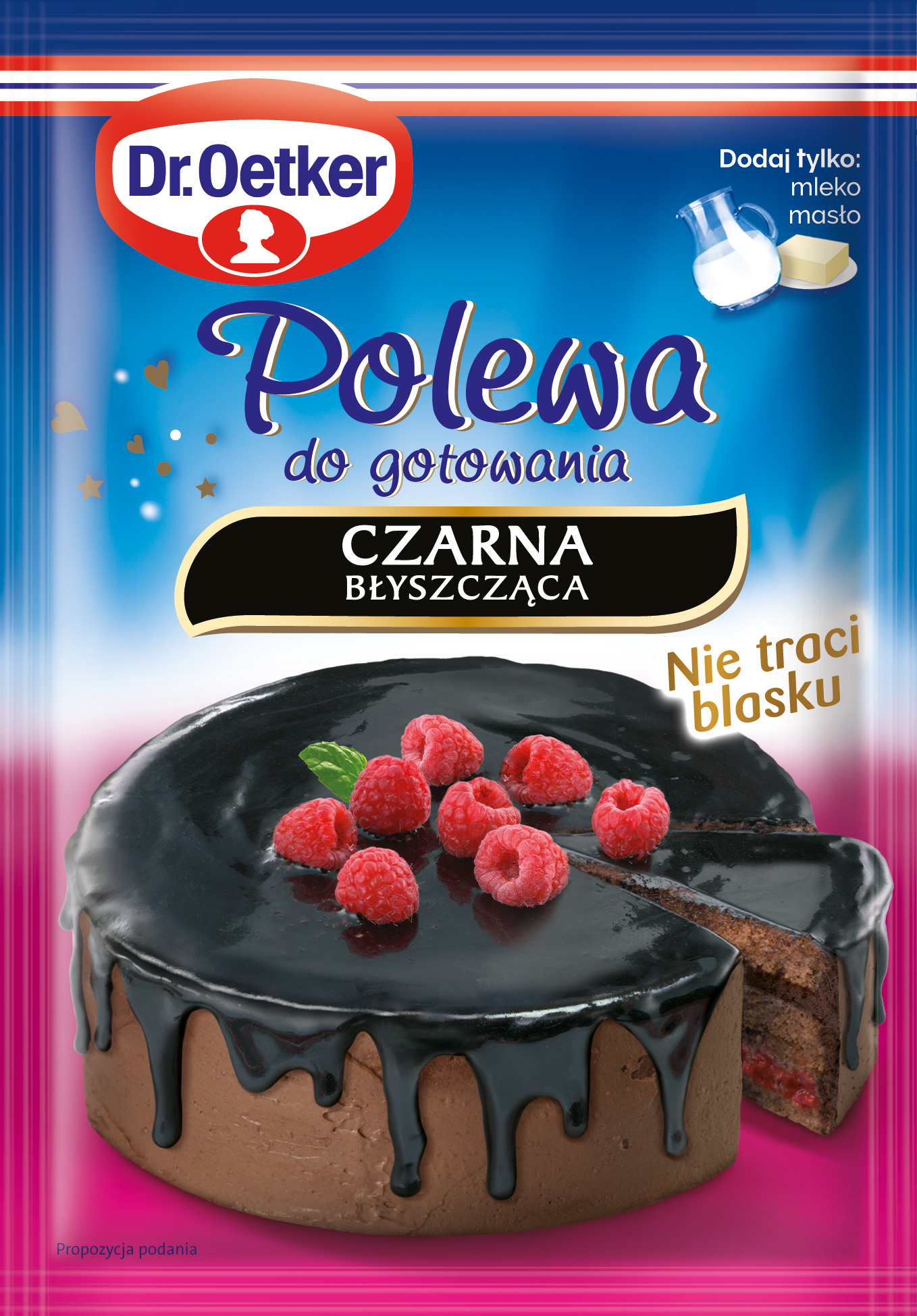 Dr. Oetker Polewa Do Gotowania Czarna Błyszcząca 77 G
