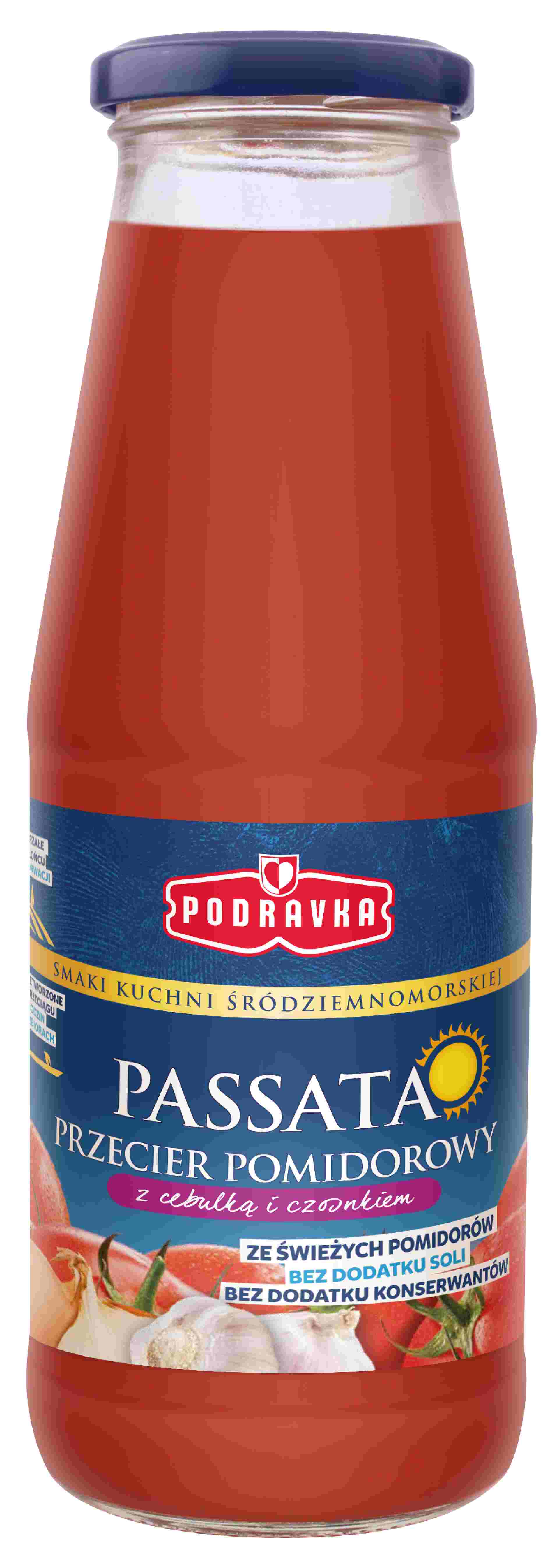 Podravka Passata Z Cebulką I Czosnkiem 680G
