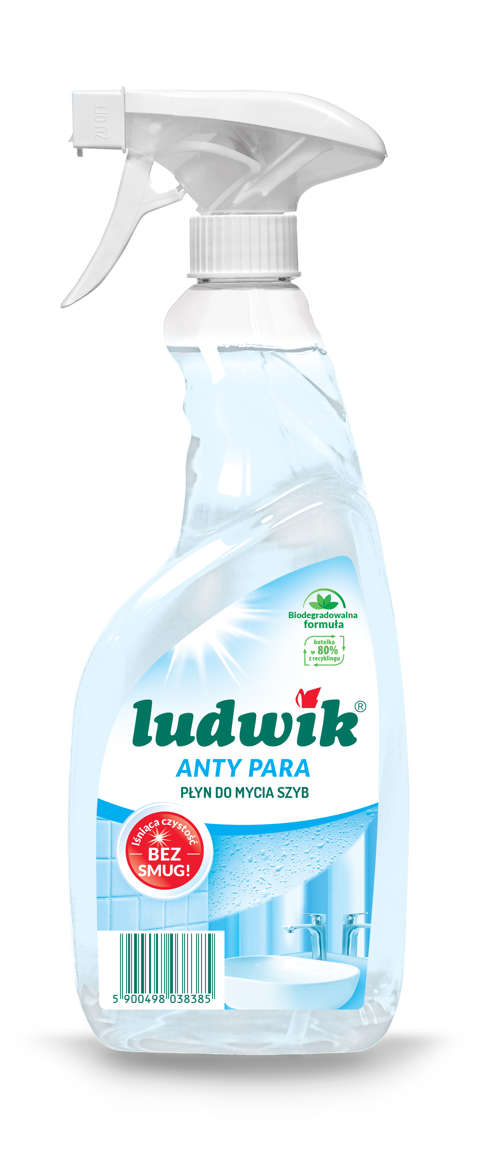 Ludwik Płyn Do Szyb I Luster 600 Ml - Anty Para