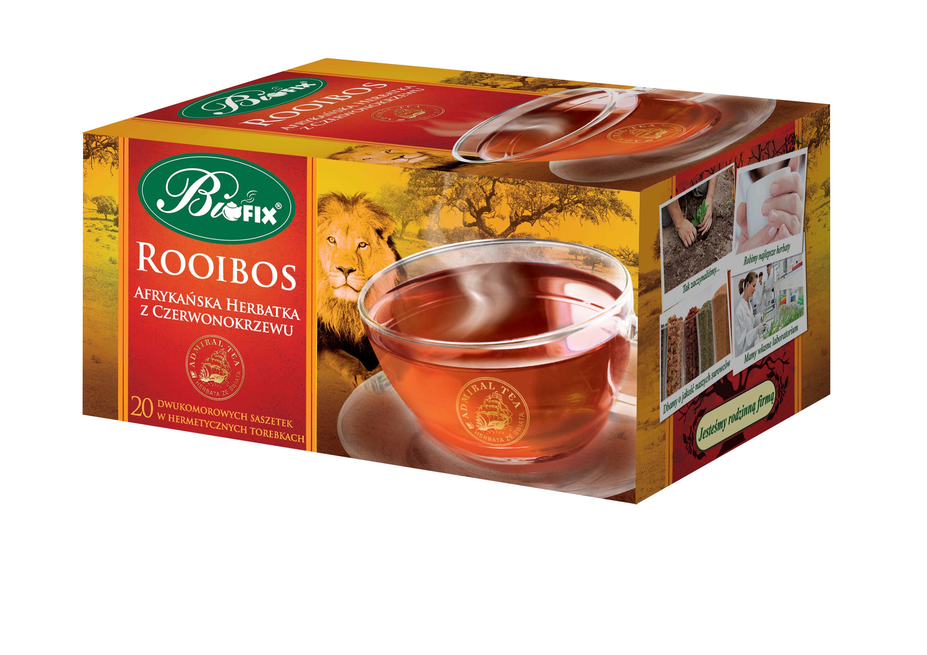 Bifix Rooibos Afrykańska Herbatka Z Czerwonokrzewu Ekspresowa 20X2G