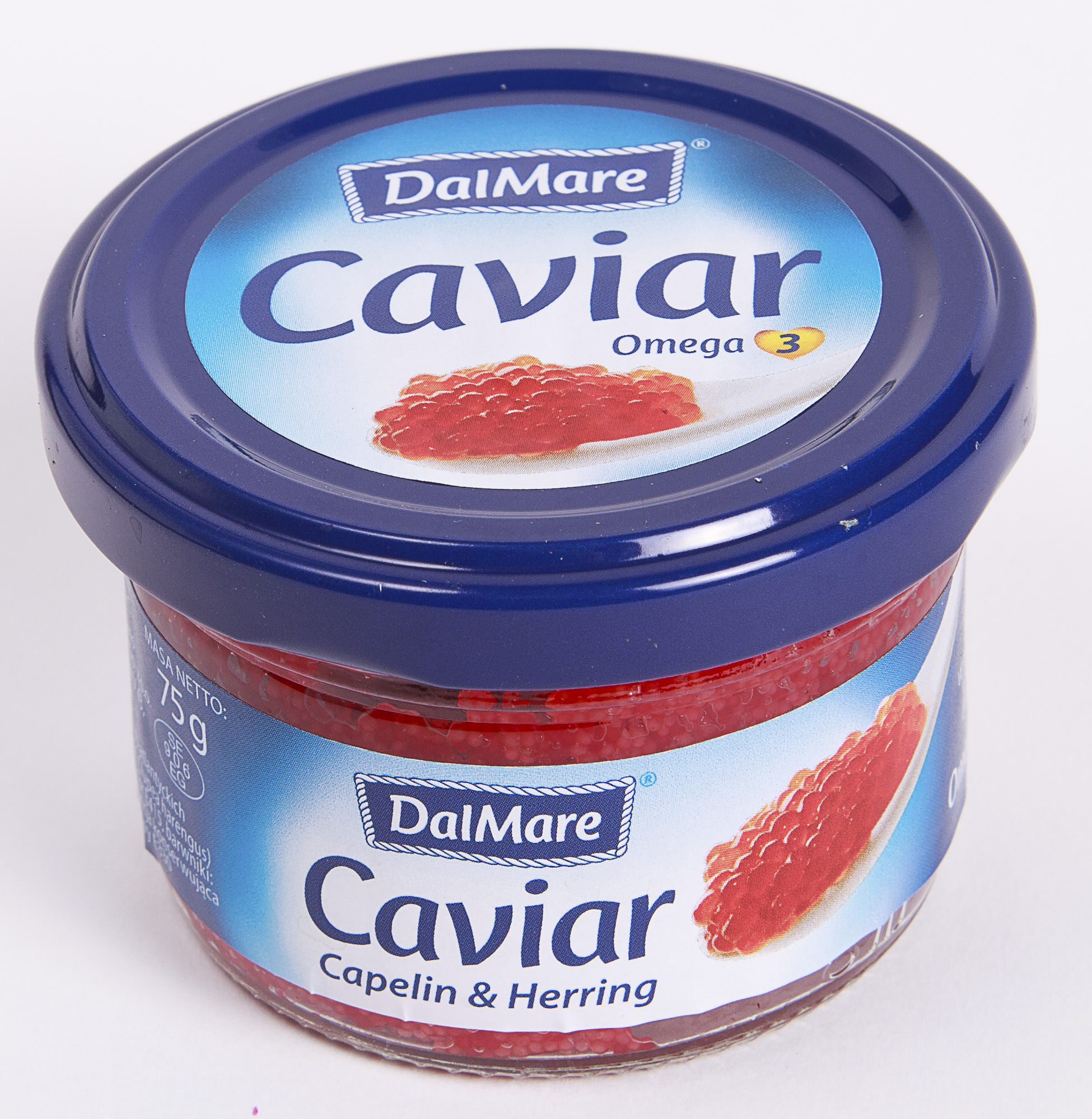 Kawior Czerwony Caviar Capelin & Herring Dalmare 75 G