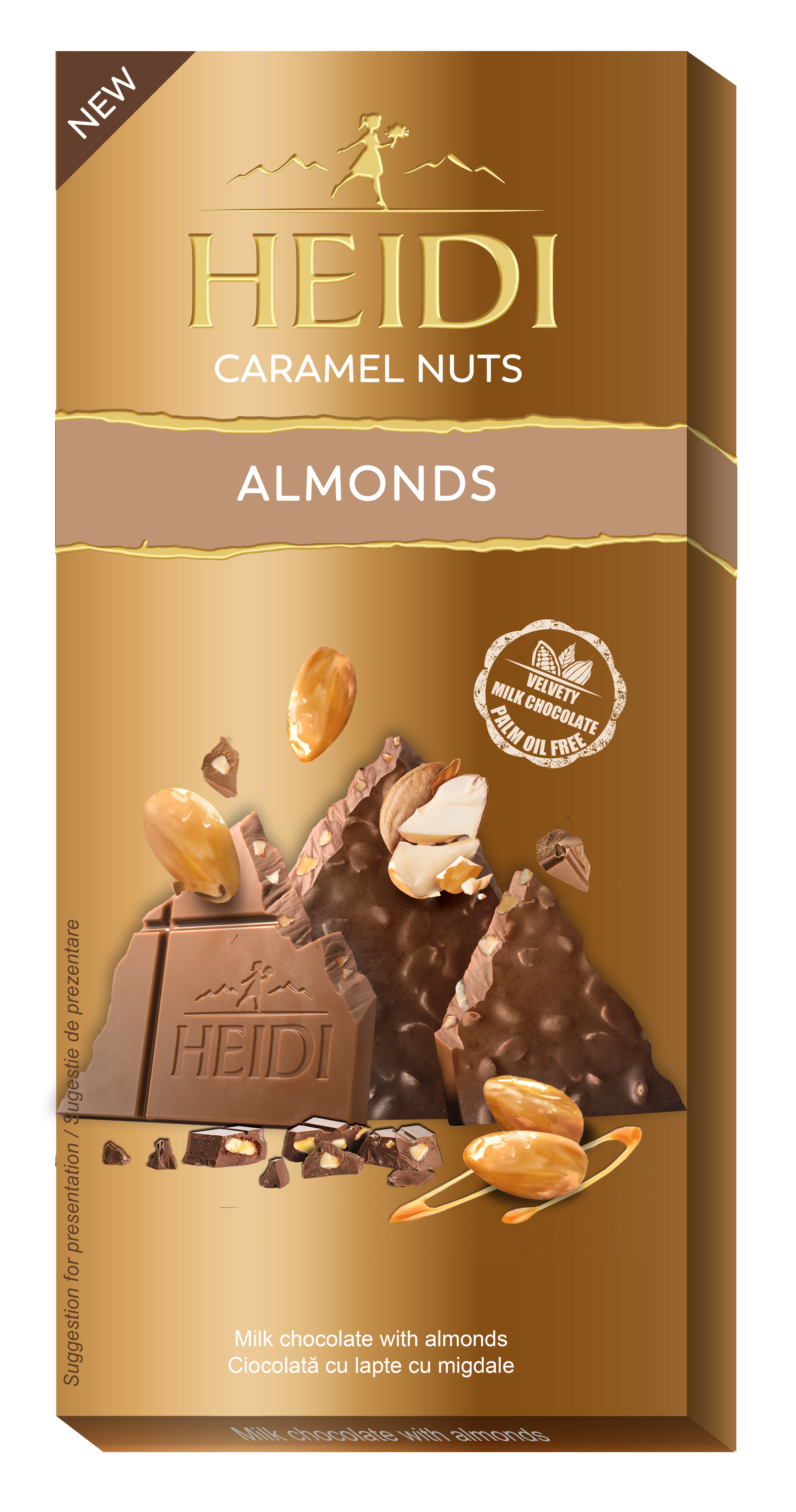 Heidi Caramel Nuts Almonds 80G