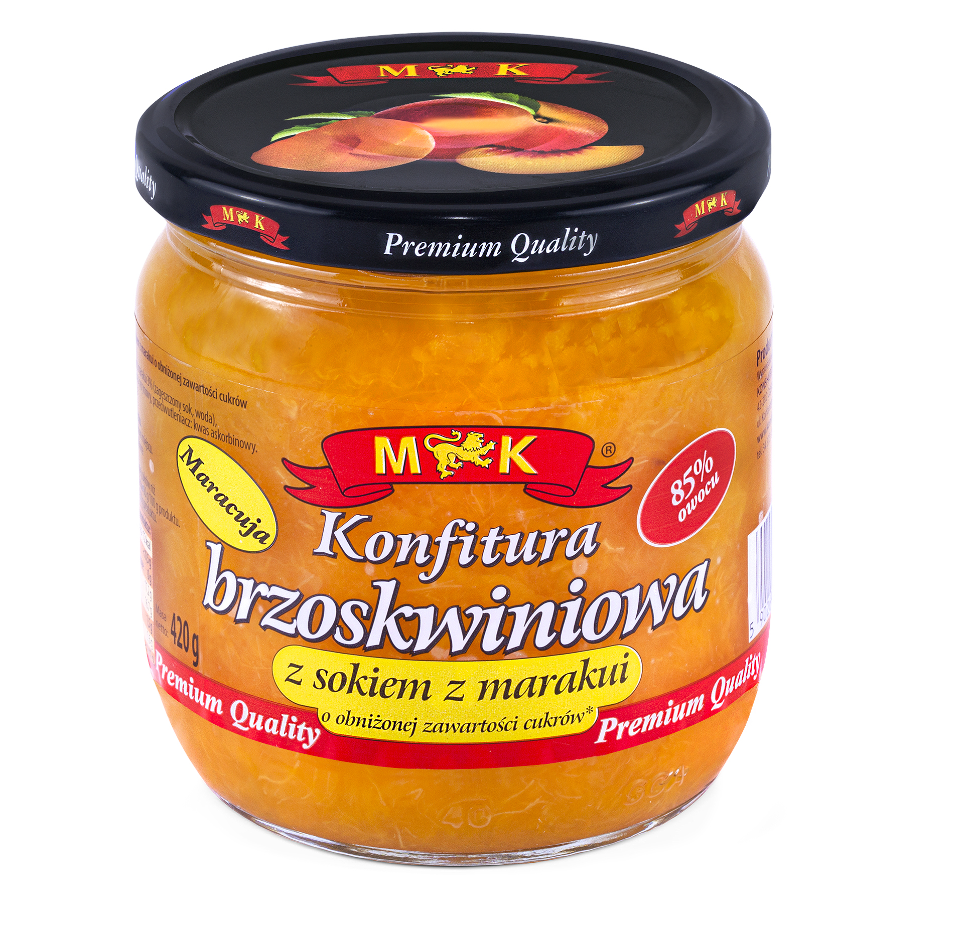 Mk Konfitura Brzoskwiniowa Z Sokiem Z Marakui 420 G