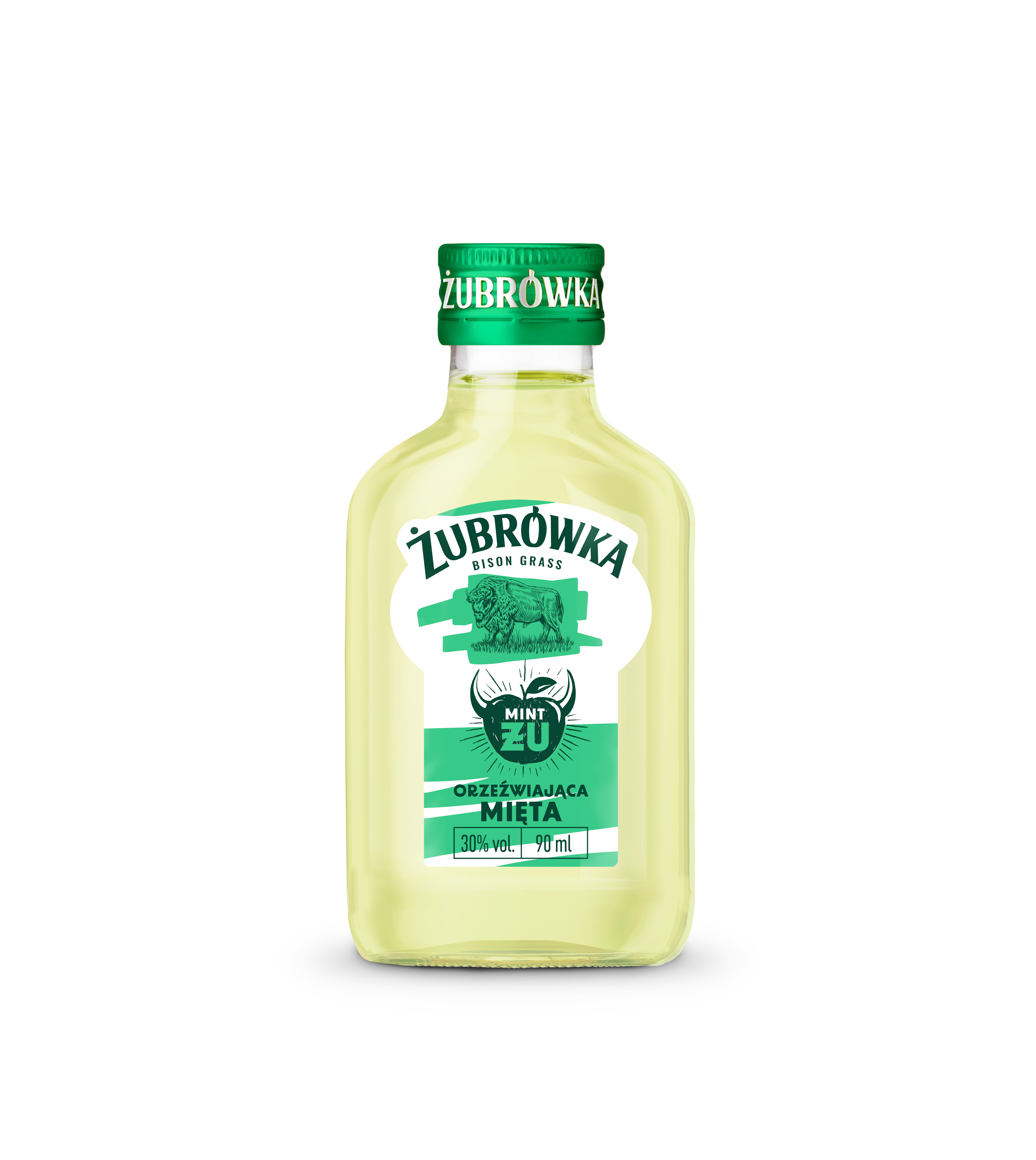 Żubrówka Żu Fresh Orzeźwiająca Mięta 90 Ml 30%