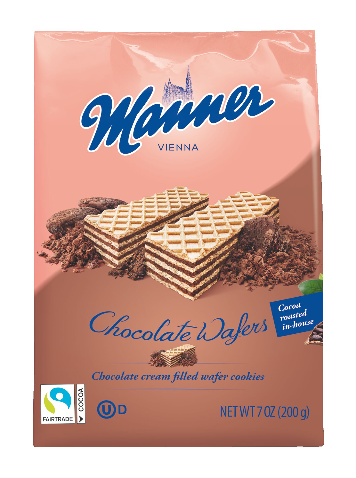 Manner Wafle Z Kremem Czekoladowym 200G