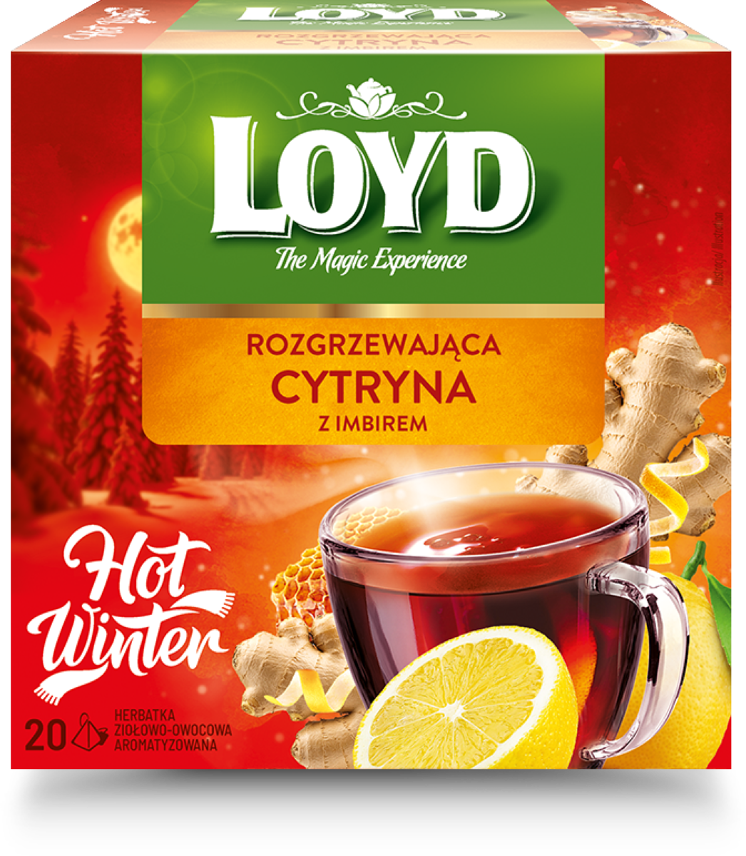 Loyd Herbatka Rozgrzewająca Cytryna Z Imbirem (20 X 2 G)