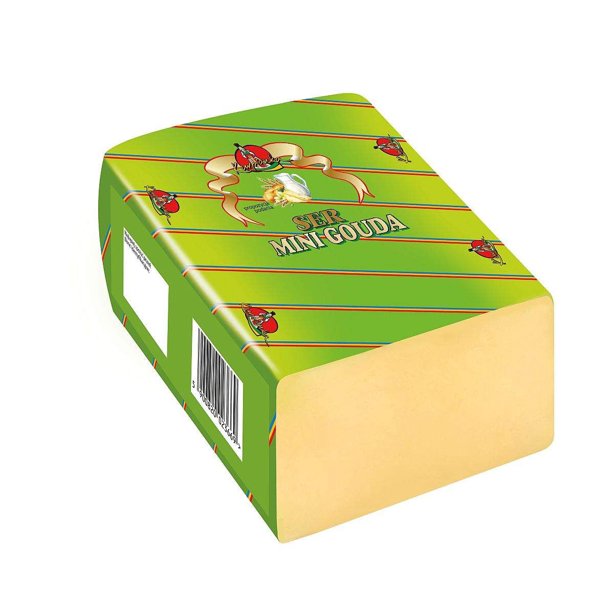 Ser Mini Gouda Blok Stała Waga 1Kg Sm Mlekpol