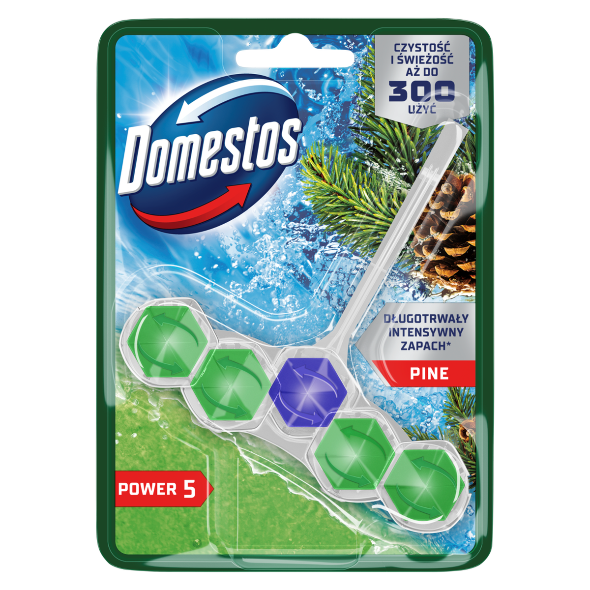 Domestos Kostka Toaletowa Power 5 Pine 50G