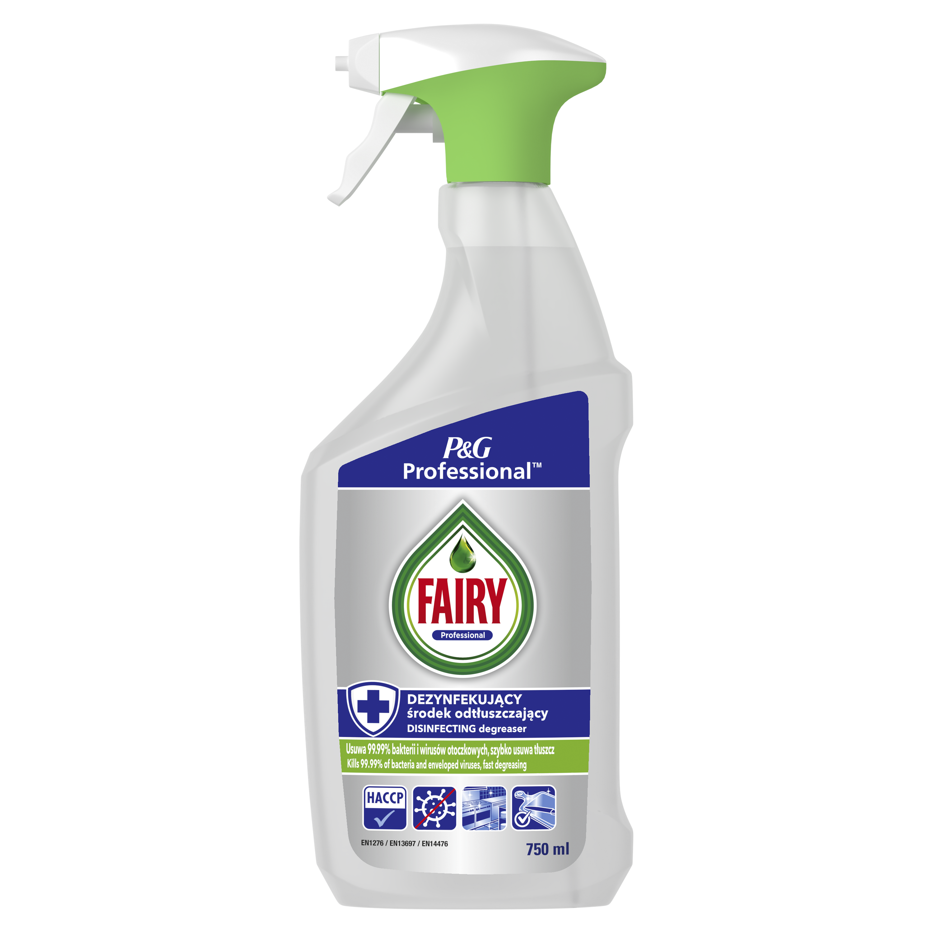 Fairy Professional Dezynfekujący Odtłuszczacz 750Ml