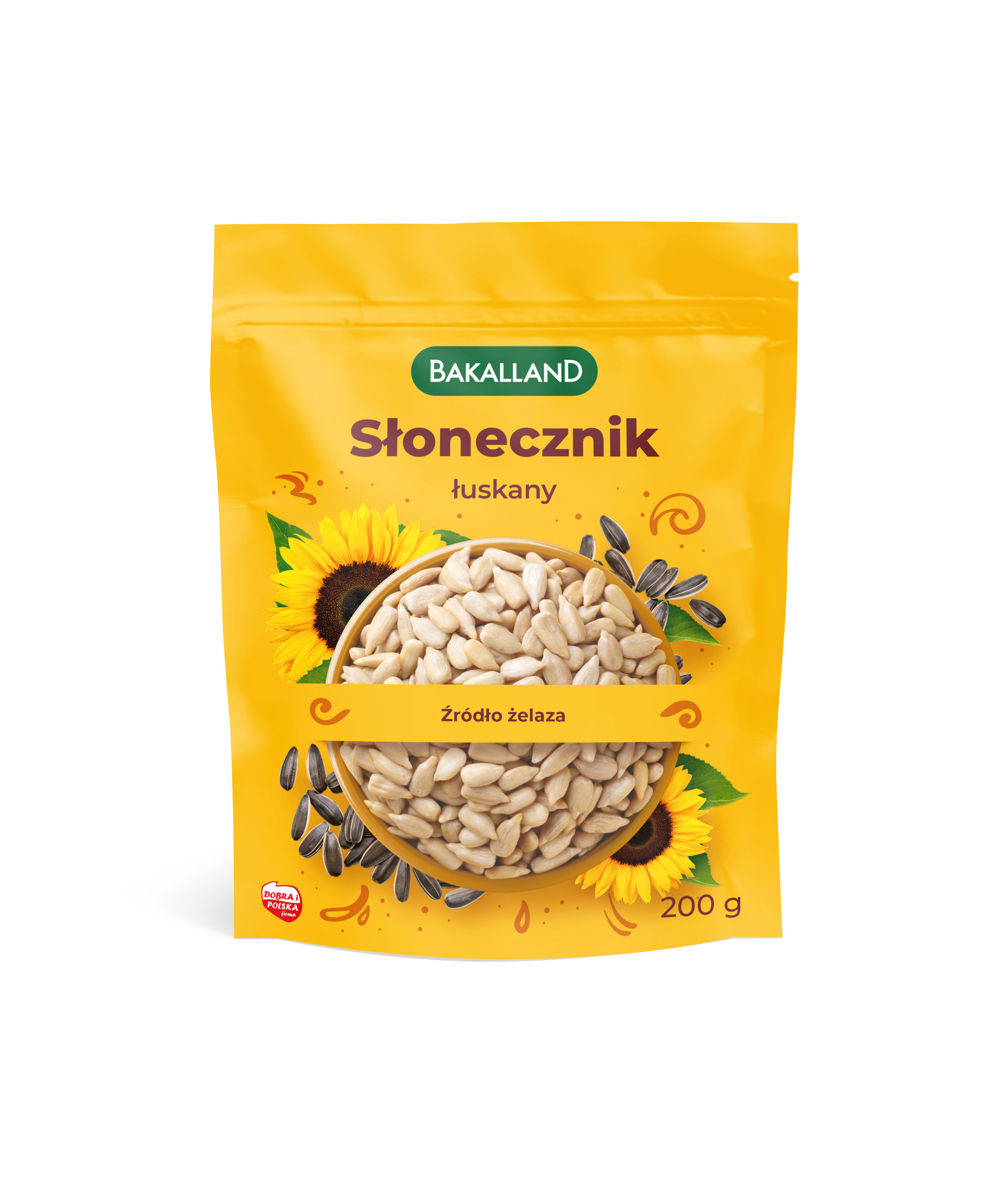 Słonecznik Łuskany 200G Bakalland