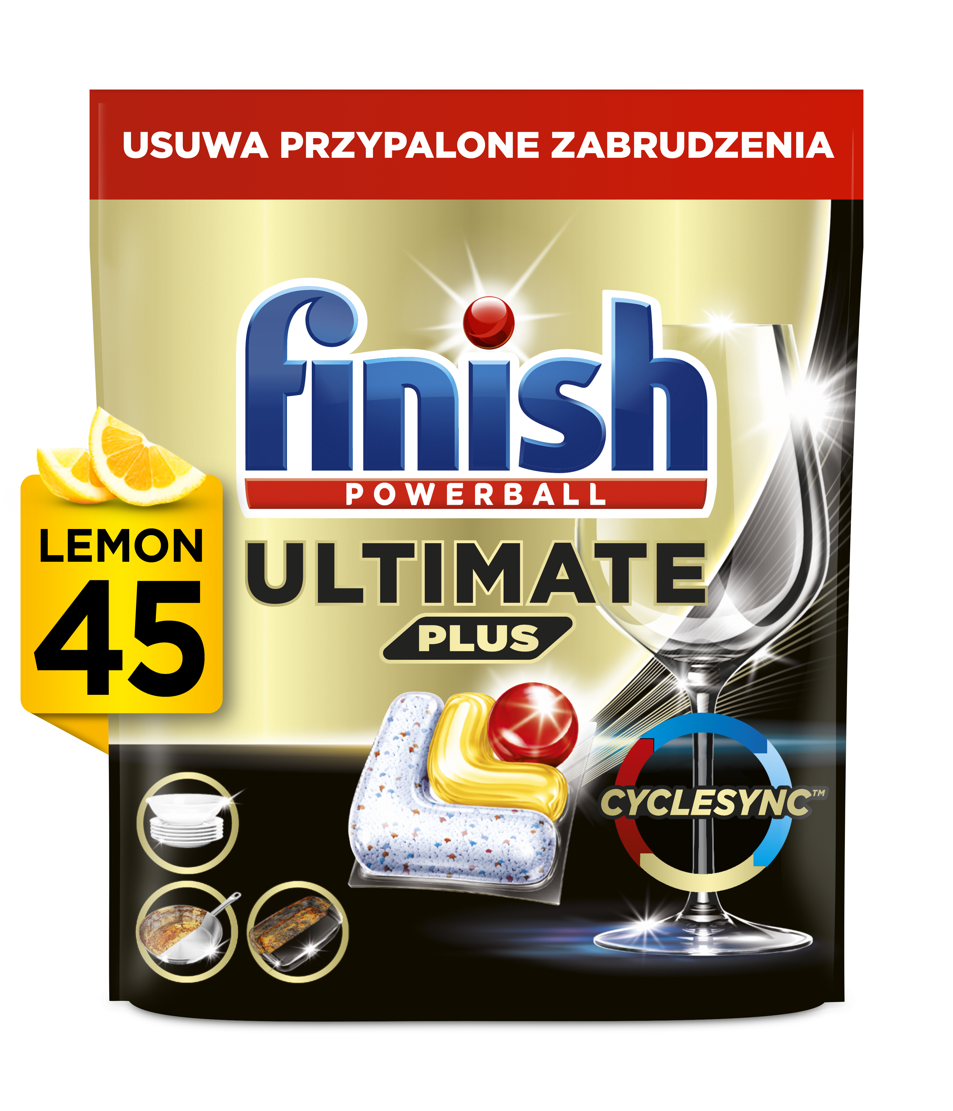 Finish Kapsułki Do Zmywarki Ultimate Plus 45 Lemon