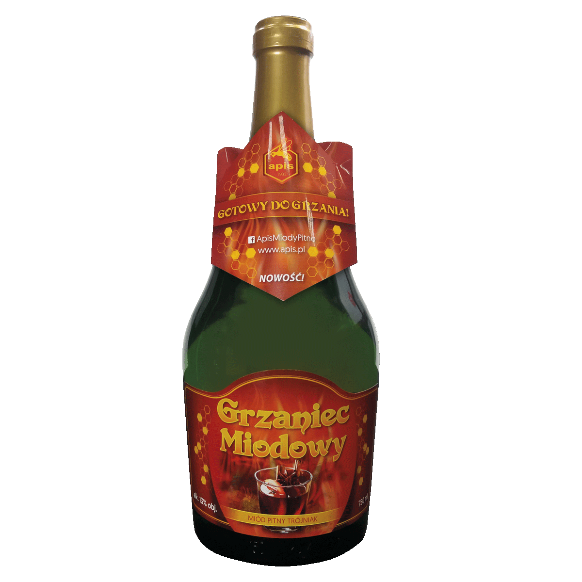 Apis Miód Pitny Trójniak Grzaniec Miodowy 750 Ml Alk. 13% Obj.