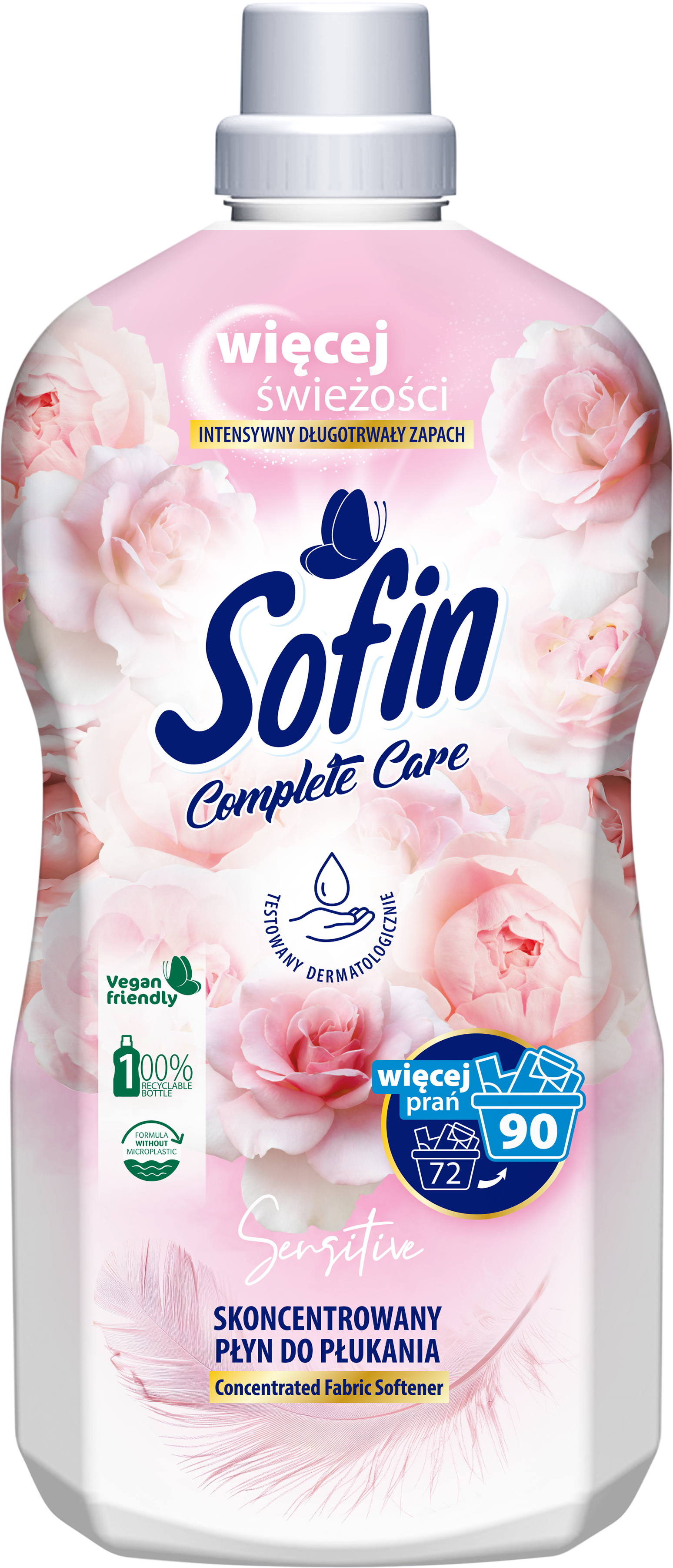 Sofin Complete Care & Sensitive Skoncentrowany Płyn Do Płukania Tkanin 1,8L