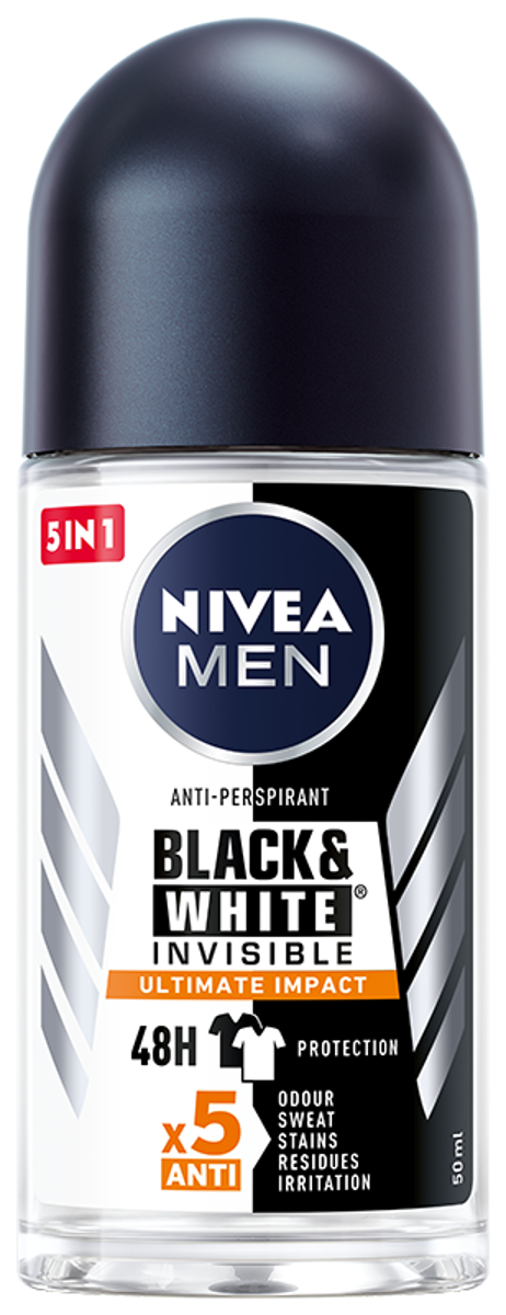 Antyperspirant Nivea Men Black&White Invisible Ultimate Impact Roll-On 50Ml