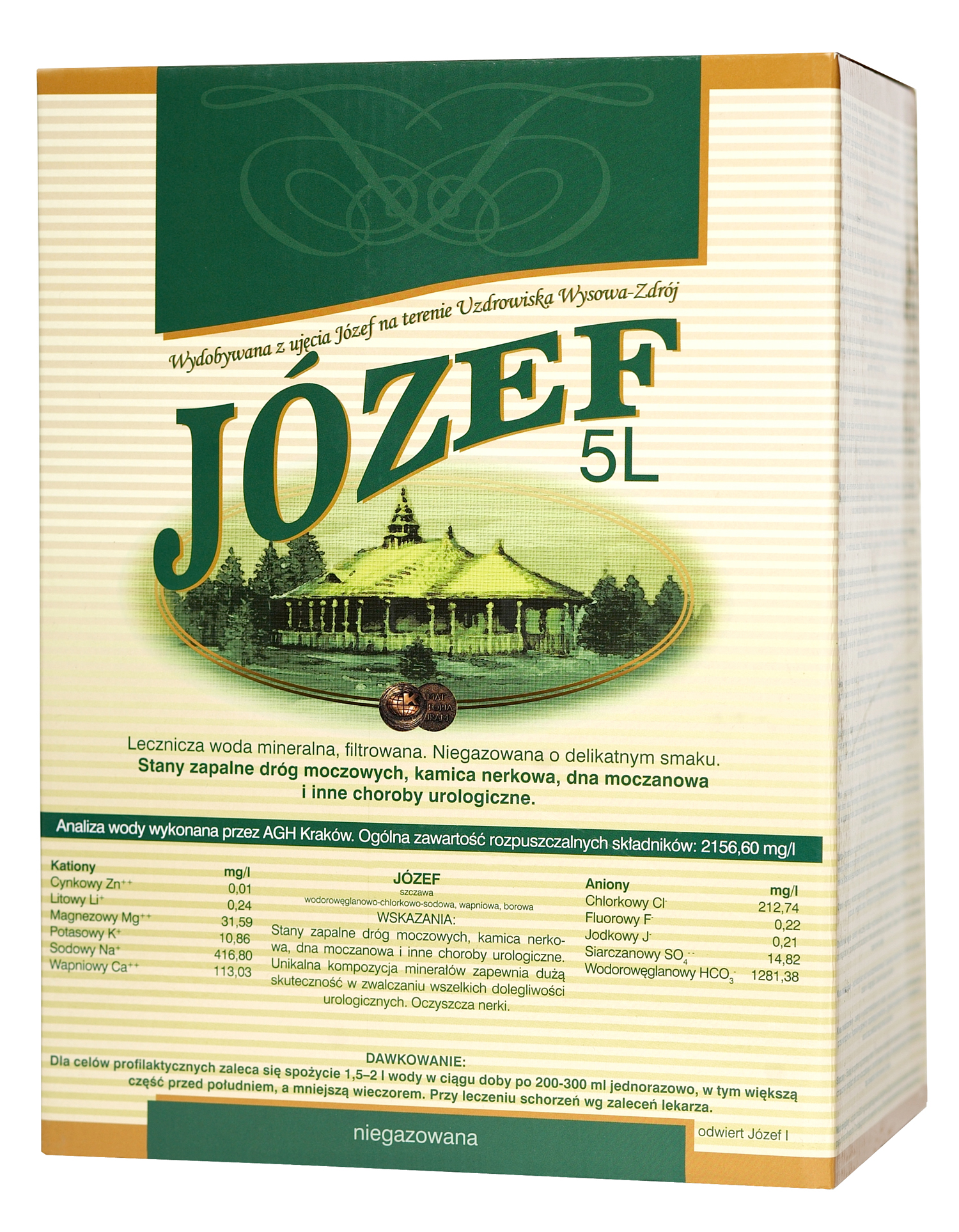 Woda Lecznicza Józef Niegazowana 5L