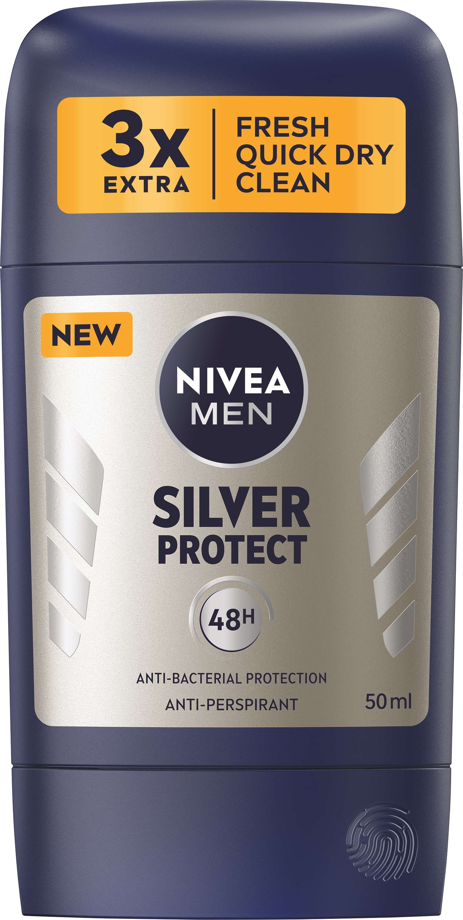 Nivea Men Silver Protect Antyperspirant Stick 50Ml