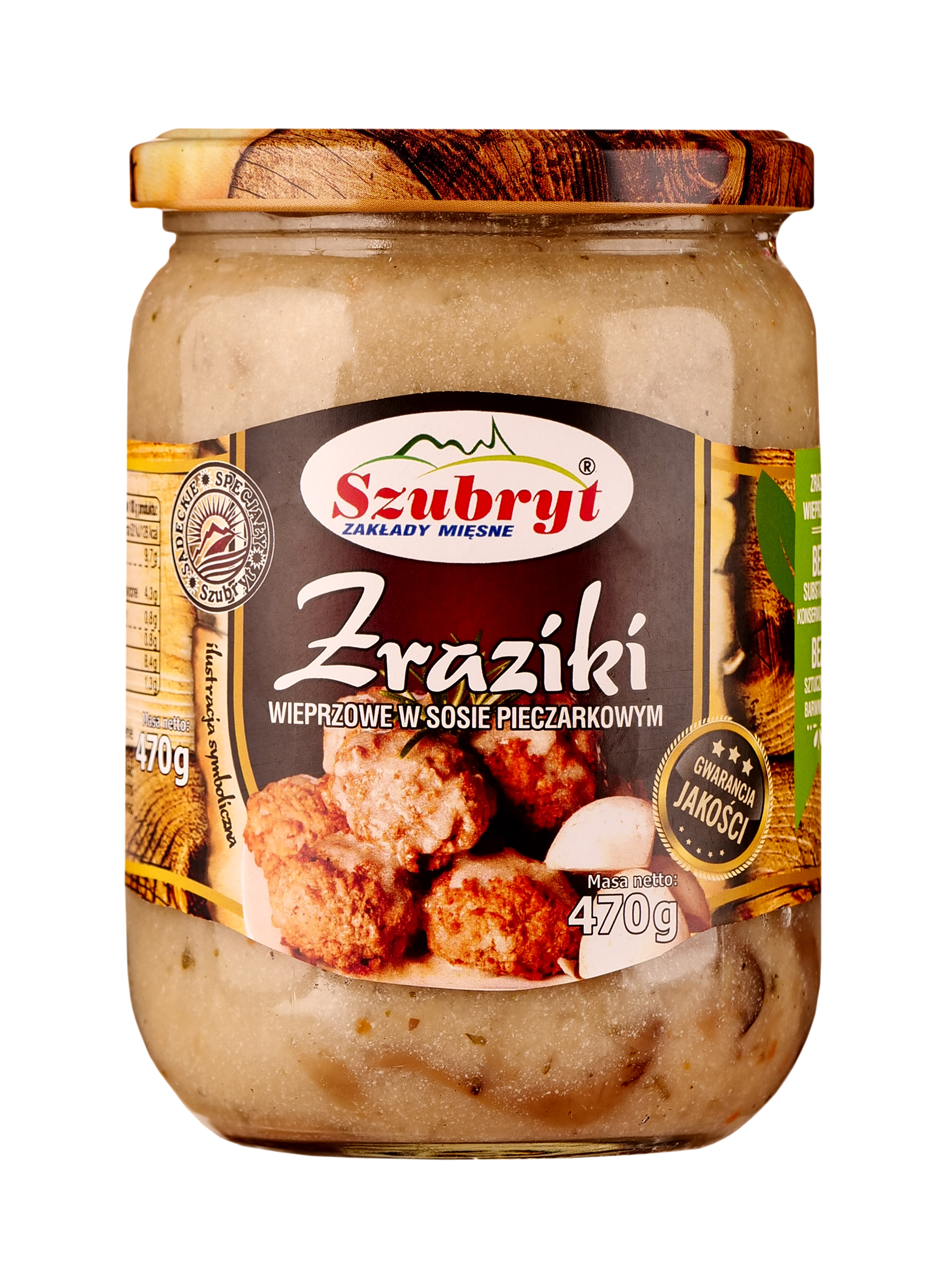 Szubryt Zraziki Wieprzowe W Sosie Pieczarkowym 470 G