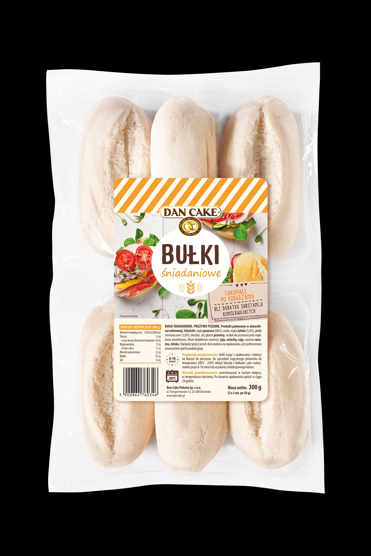 Bułki Śniadaniowe 300G Dan Cake