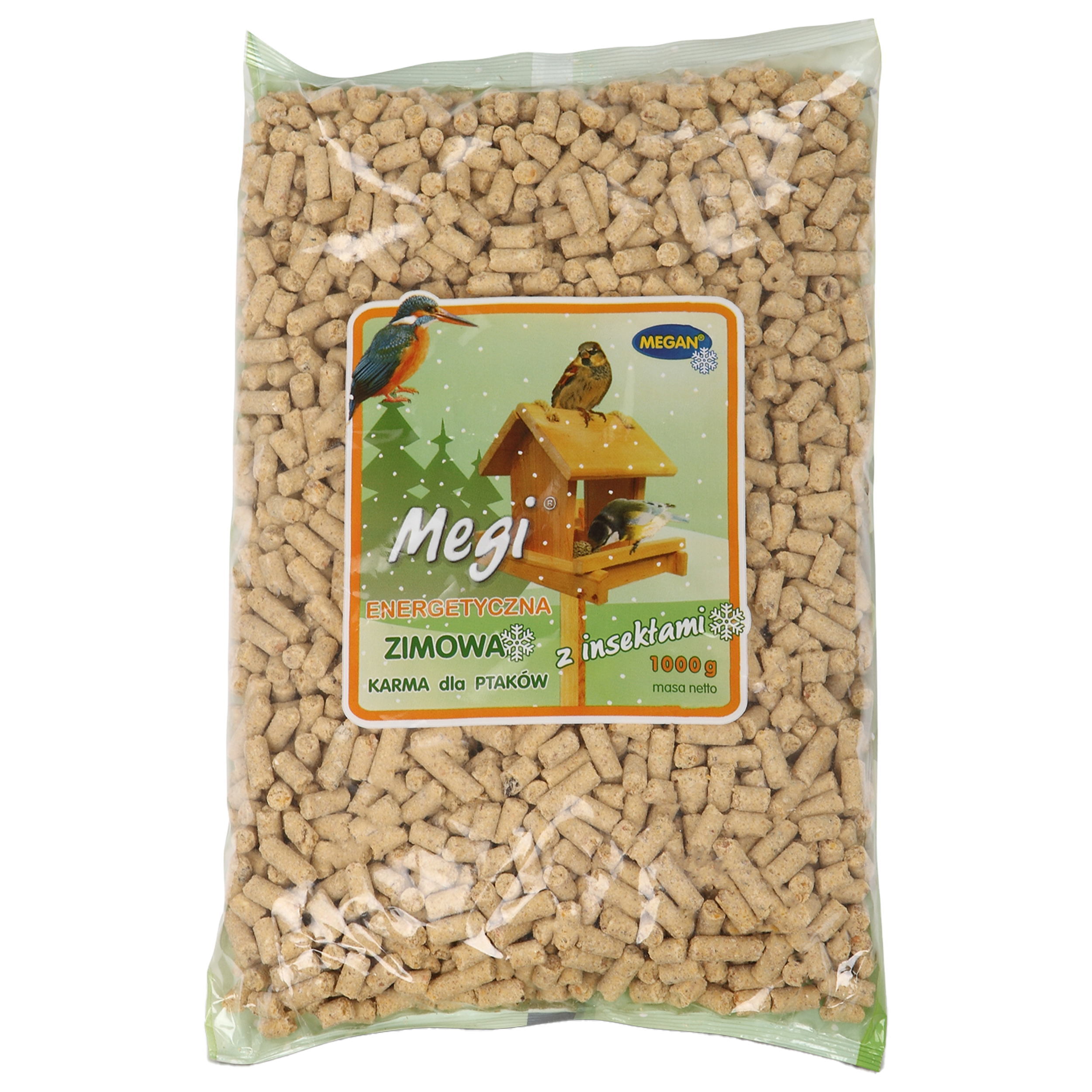 Megan Megi Energetyczna Zimowa Karma Dla Ptaków Z Insektami 1000 G