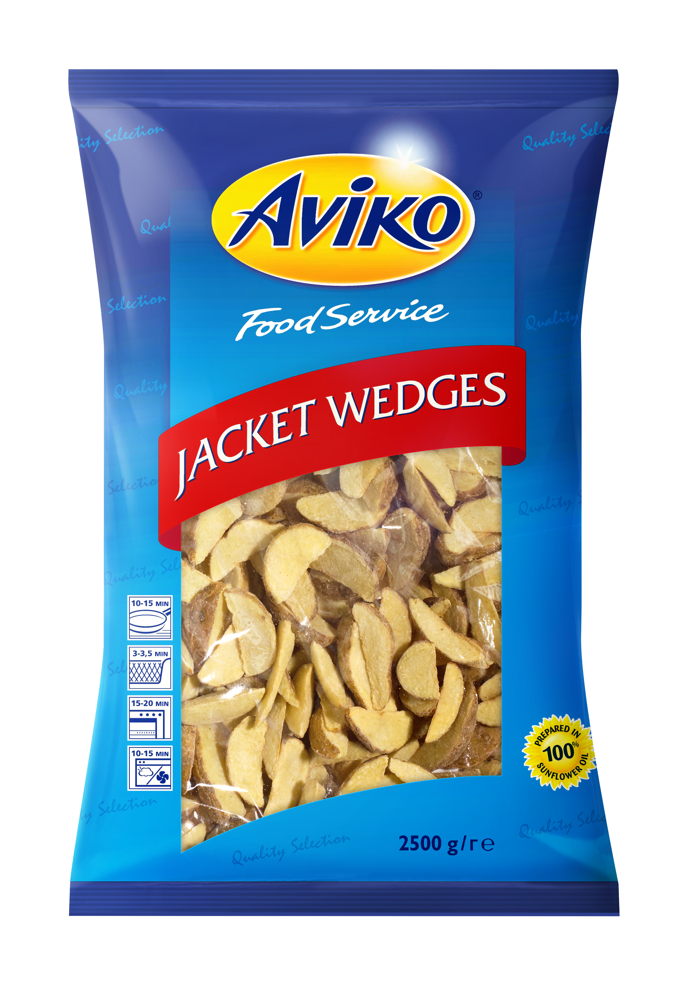 Aviko Ćwiartki Ziemniaków Ze Skórką Jacket Wedges 2500G