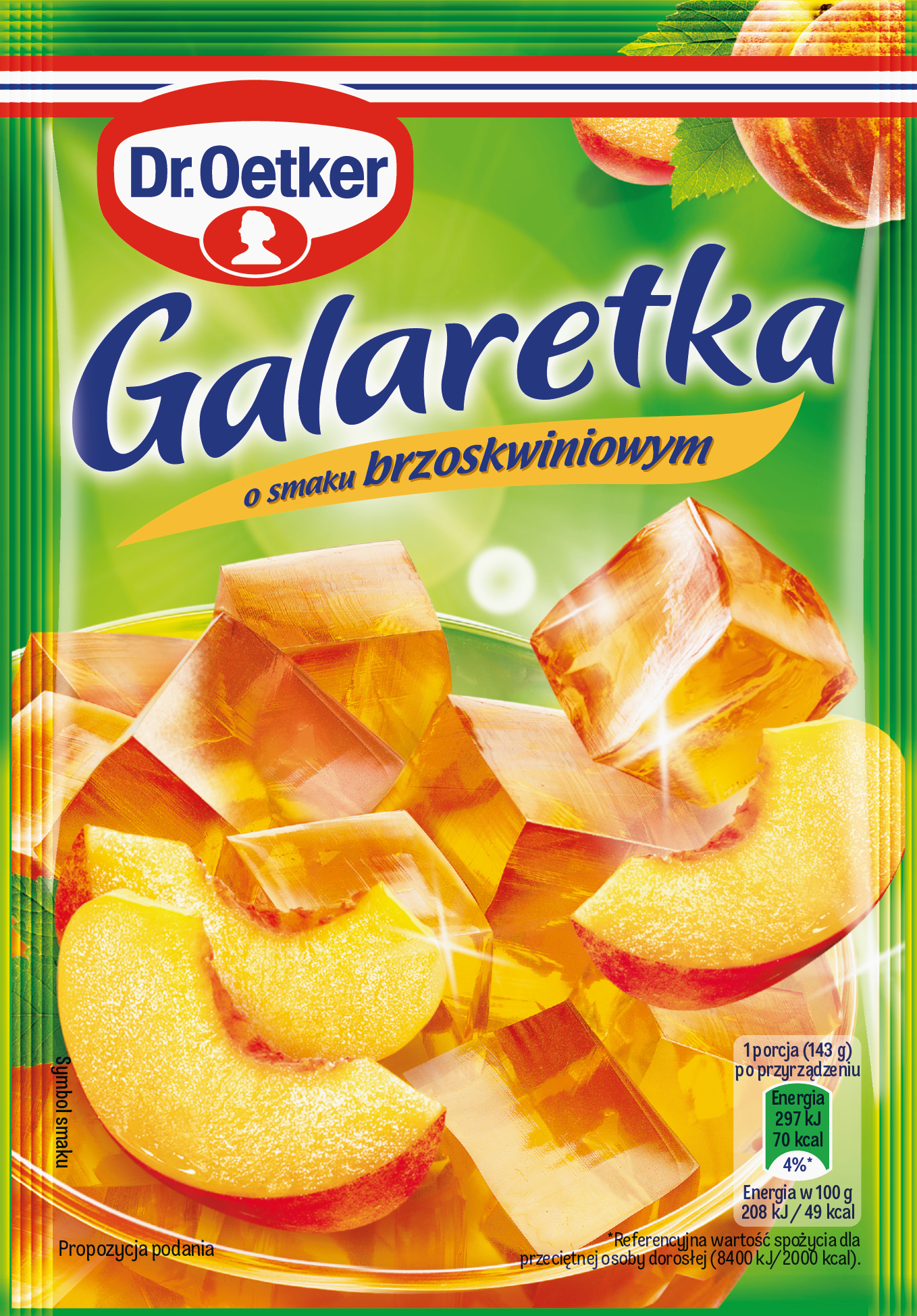 Dr. Oetker Galaretka O Smaku Brzoskwiniowym 72 G
