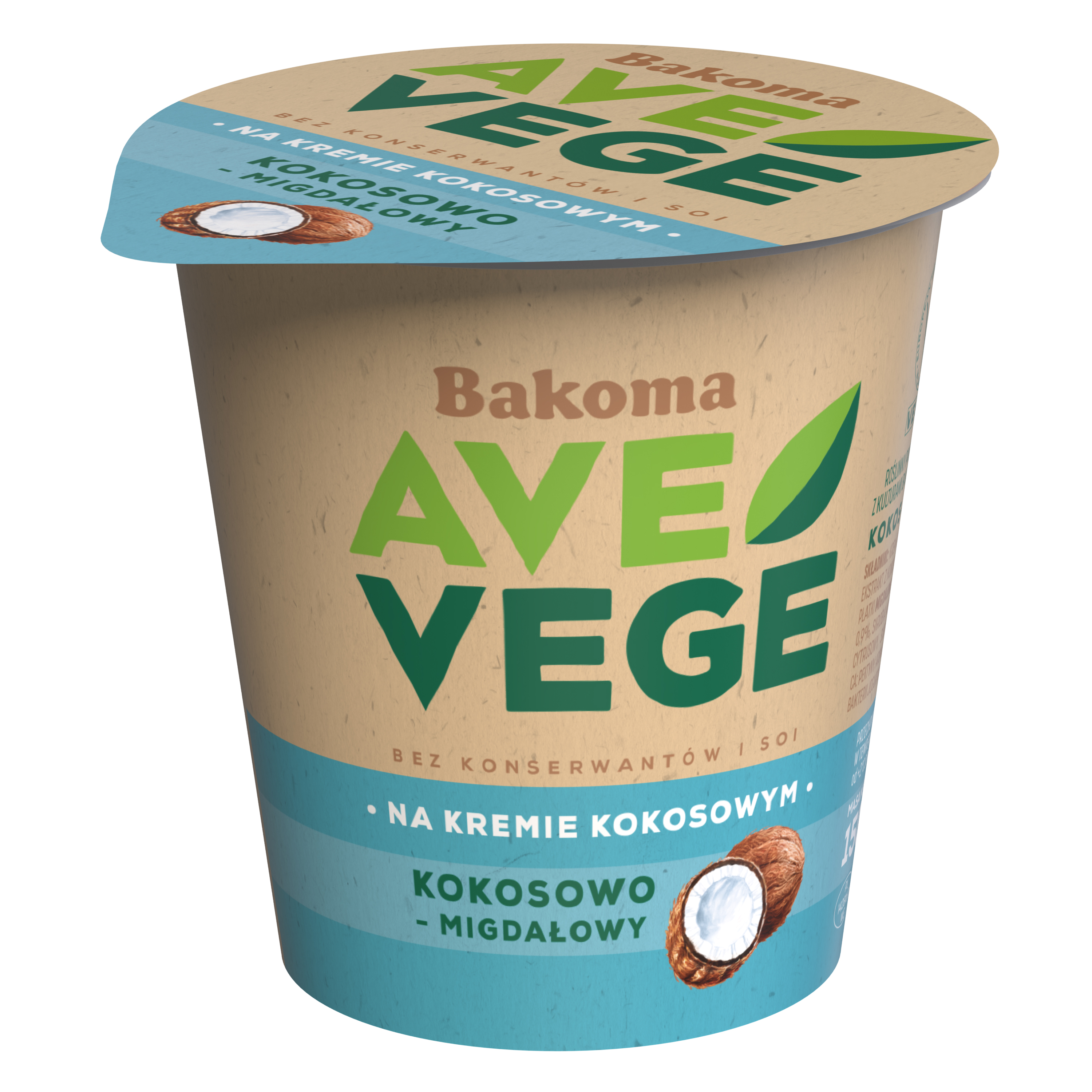 Jogurt Ave Vege Kokos-Migdał 150G Bakoma