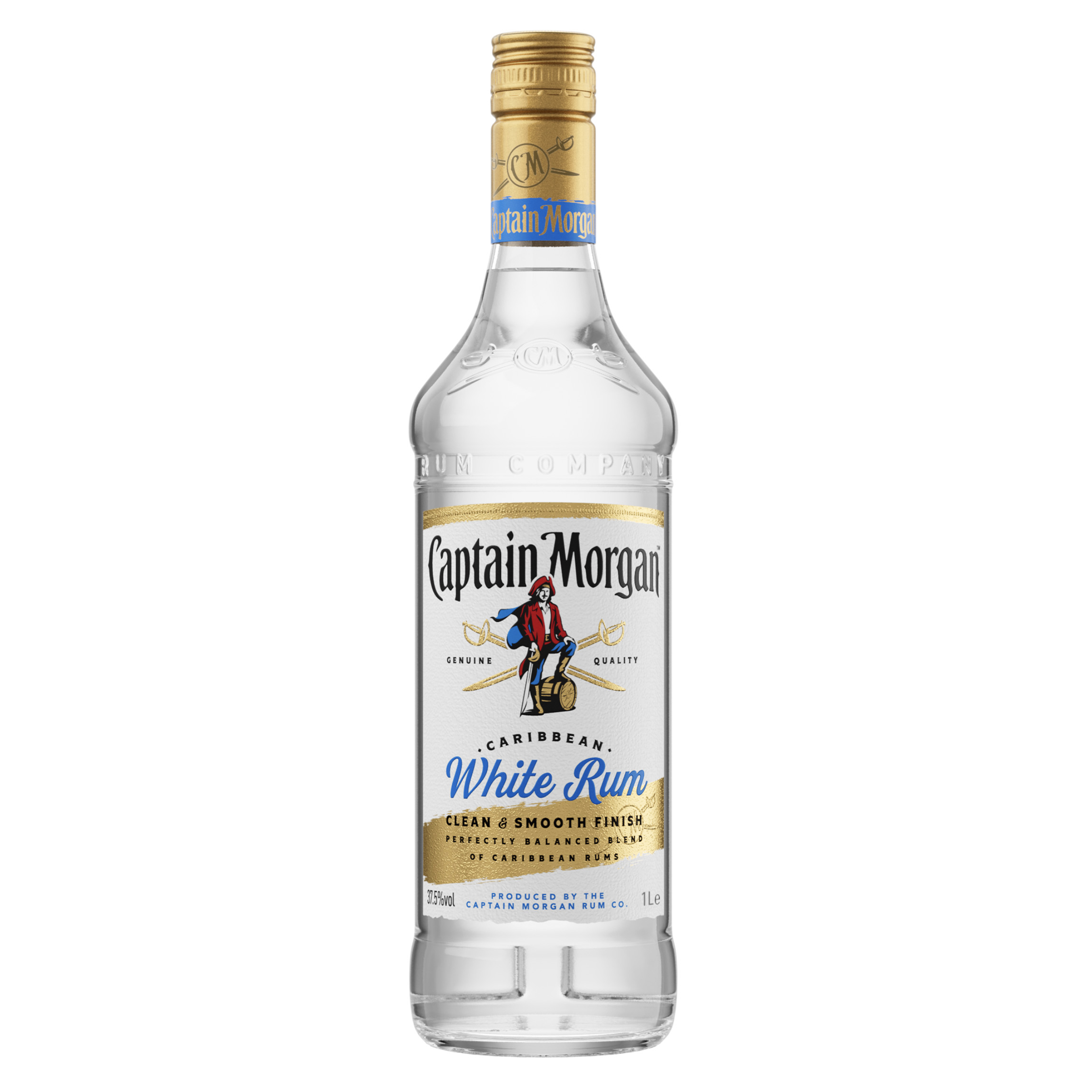 Rum Captain Morgan White 37,5% 1L