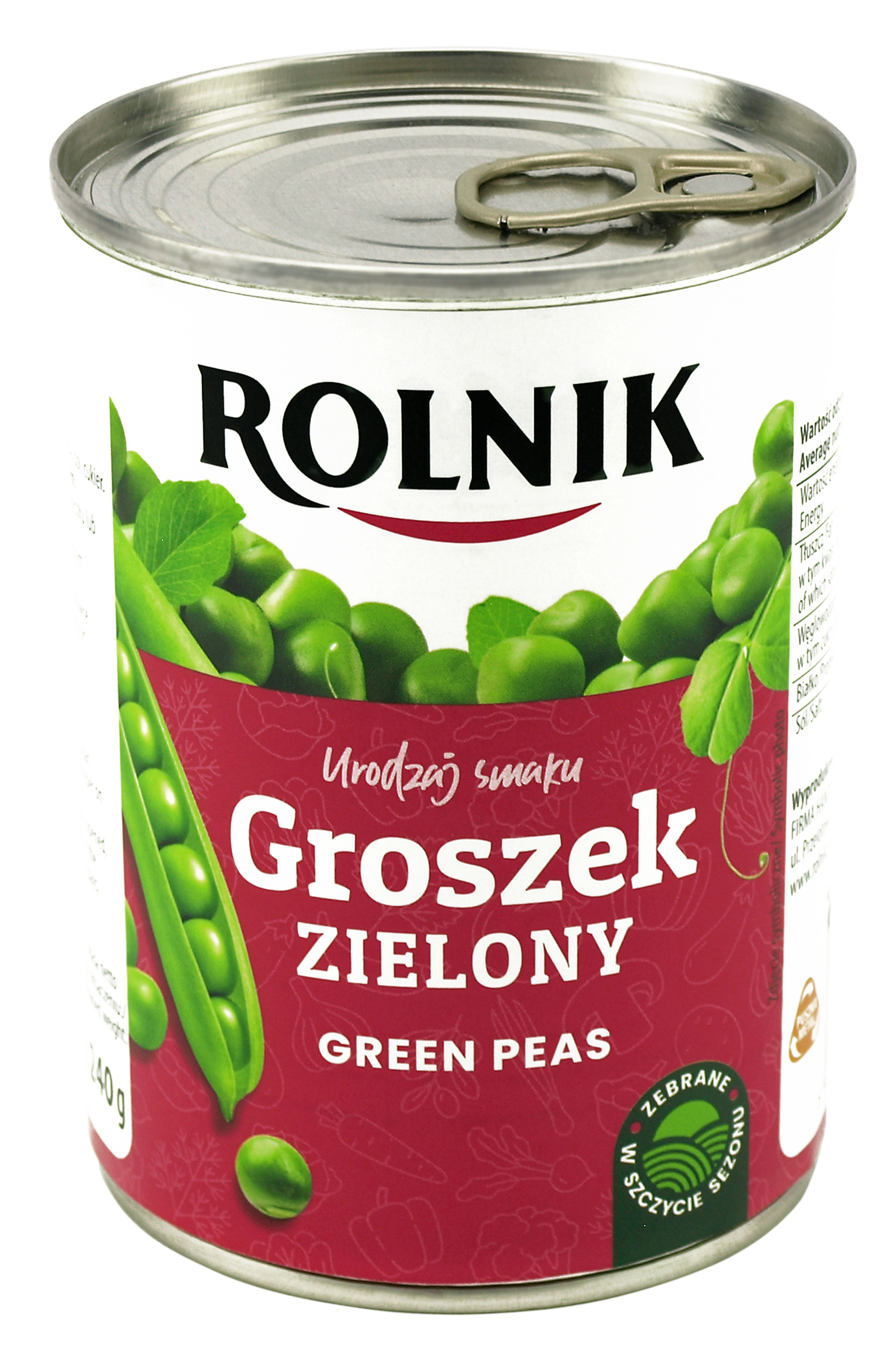 Groszek Konserwowy 400 G Rolnik
