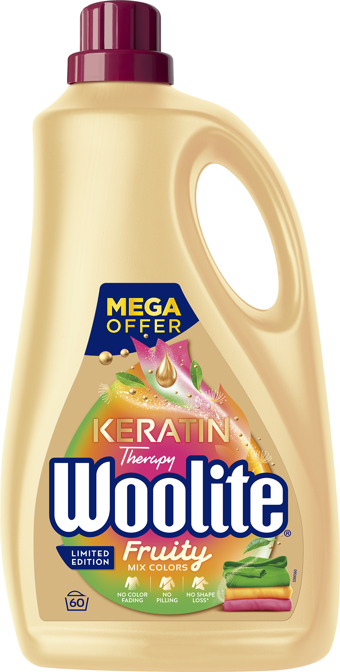 Woolite Płyn Do Prania Fruity Colour 3,6L (60 Prań)
