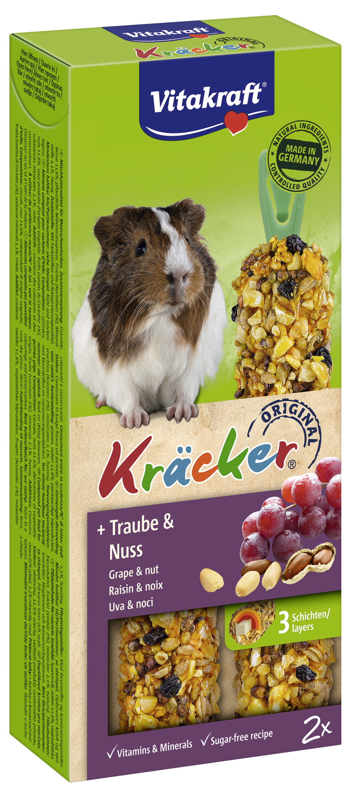 Kracker 2 Szt. Dla Świnki Winogrono/Orzechy 112G