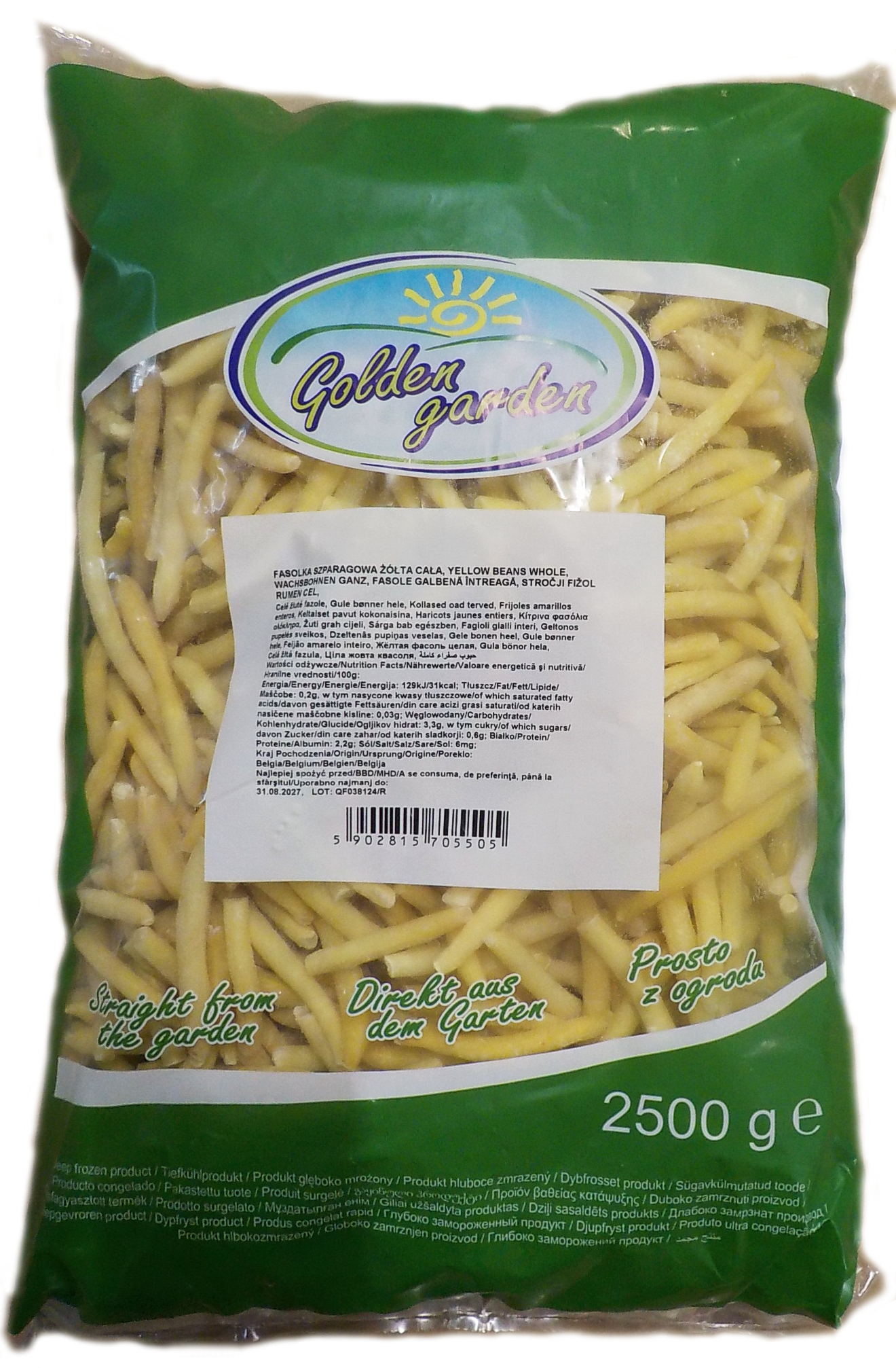 Golden Garden Fasolka Szparagowa Żółta Cała 2500G