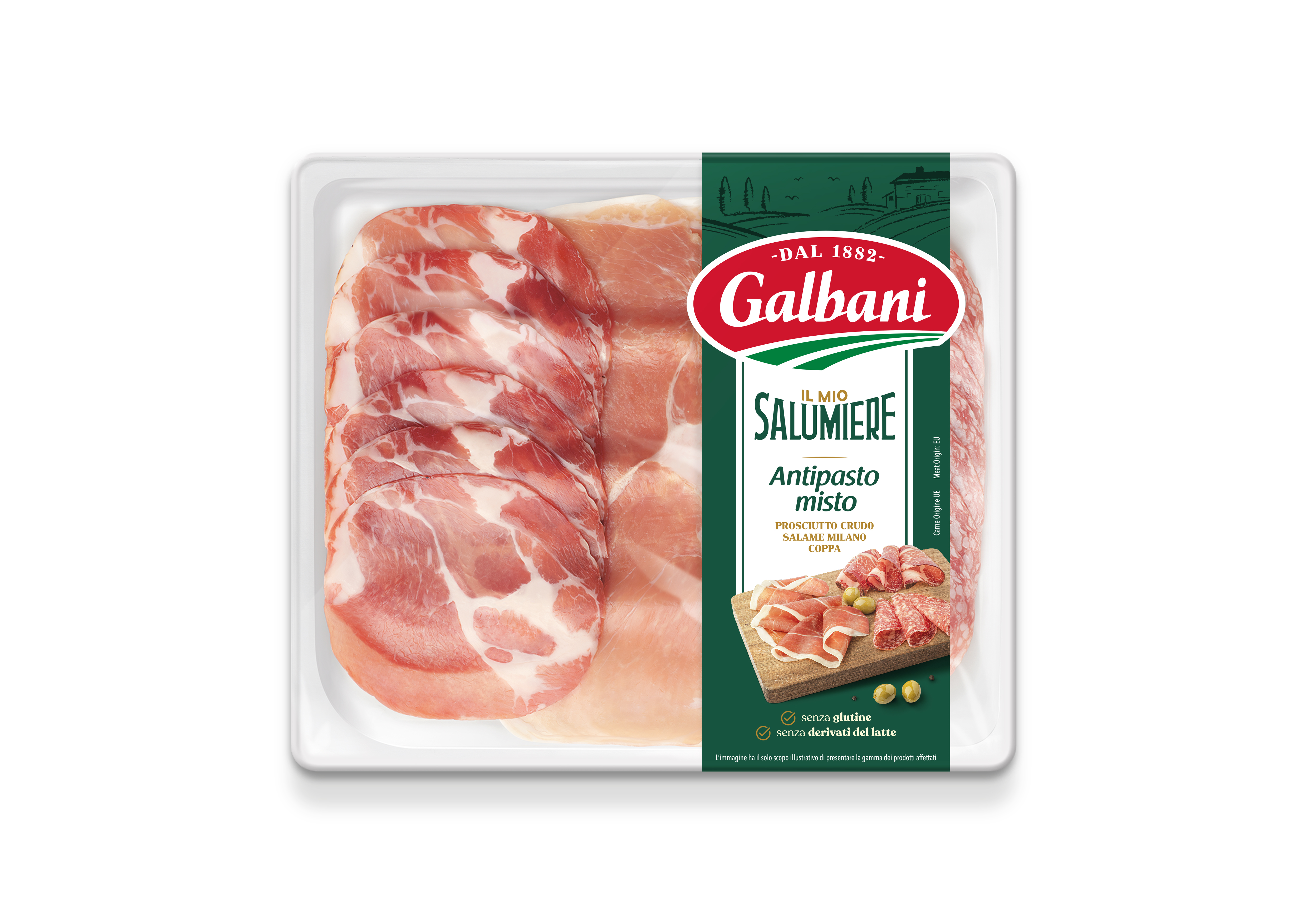 Antipasto Misto Prosciutto Crudo, Salame Milano, Coppa 110 G Galbani