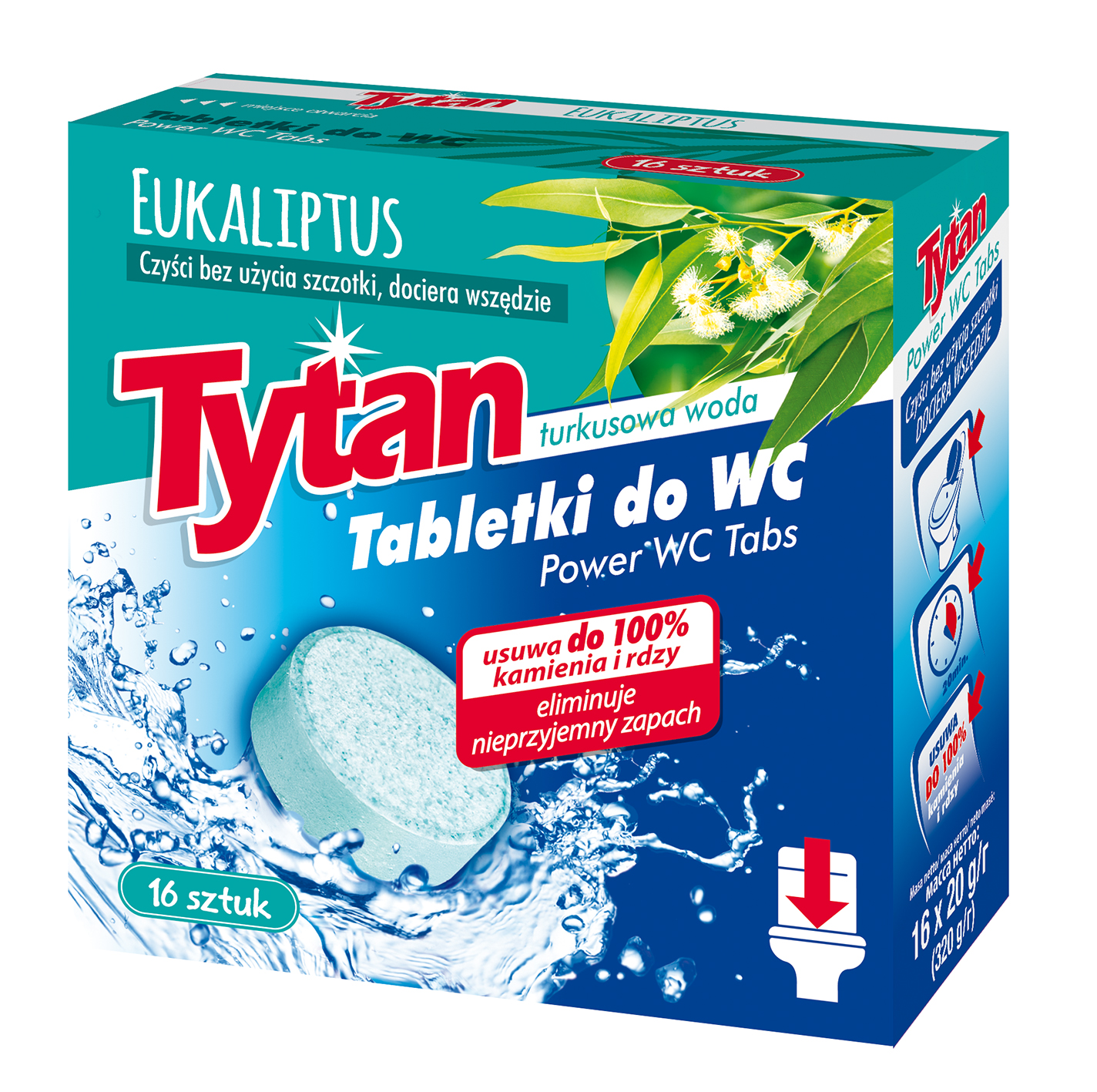 Tabletki Do Mycia Wc Tytan Power Tabs 16Szt